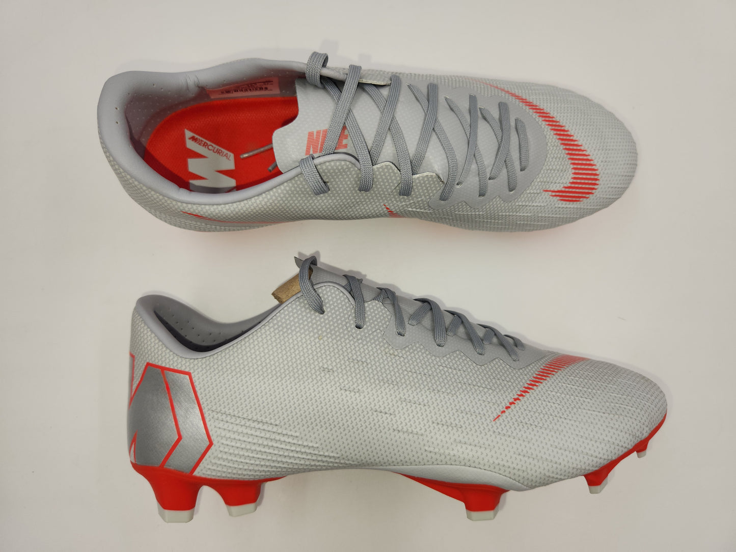 Nike Vapor 12 Pro FG Grey Red