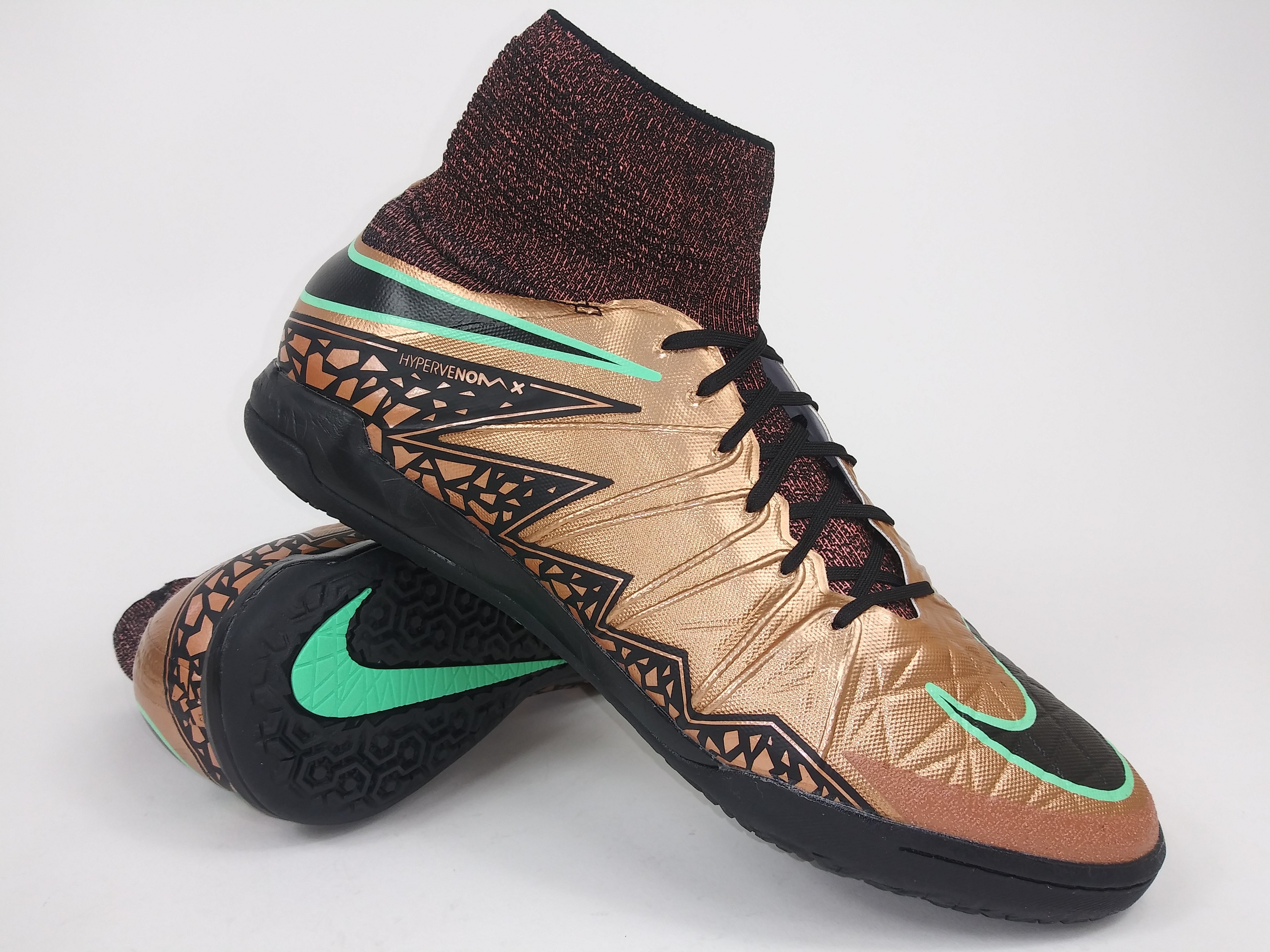 verdrievoudigen matchmaker Correct Nike HypervenomX Proximo IC Brown Black Indoor Shoes – Villegas Footwear