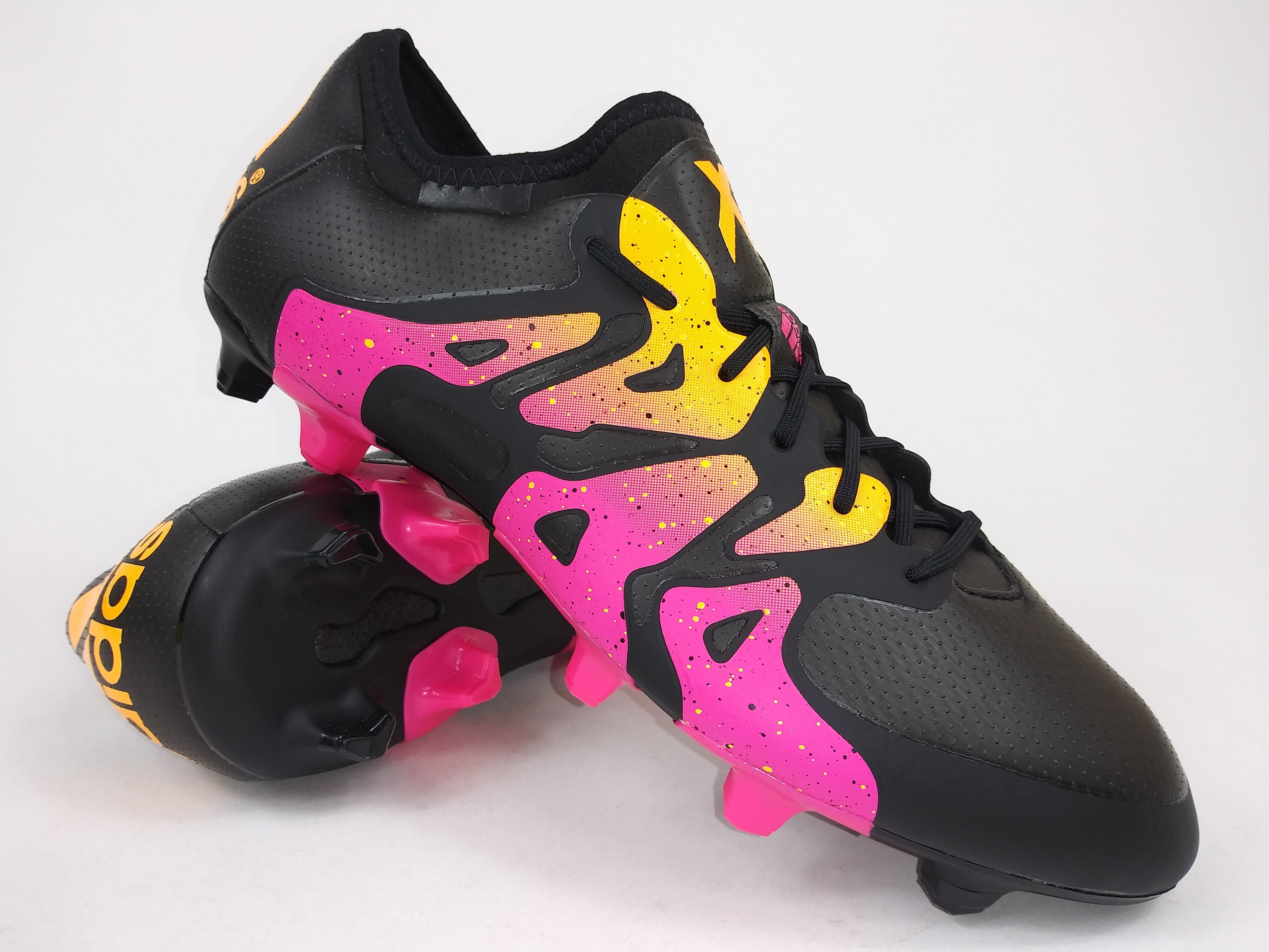 Adidas 15.1 FG/AG Black Pink – Villegas Footwear