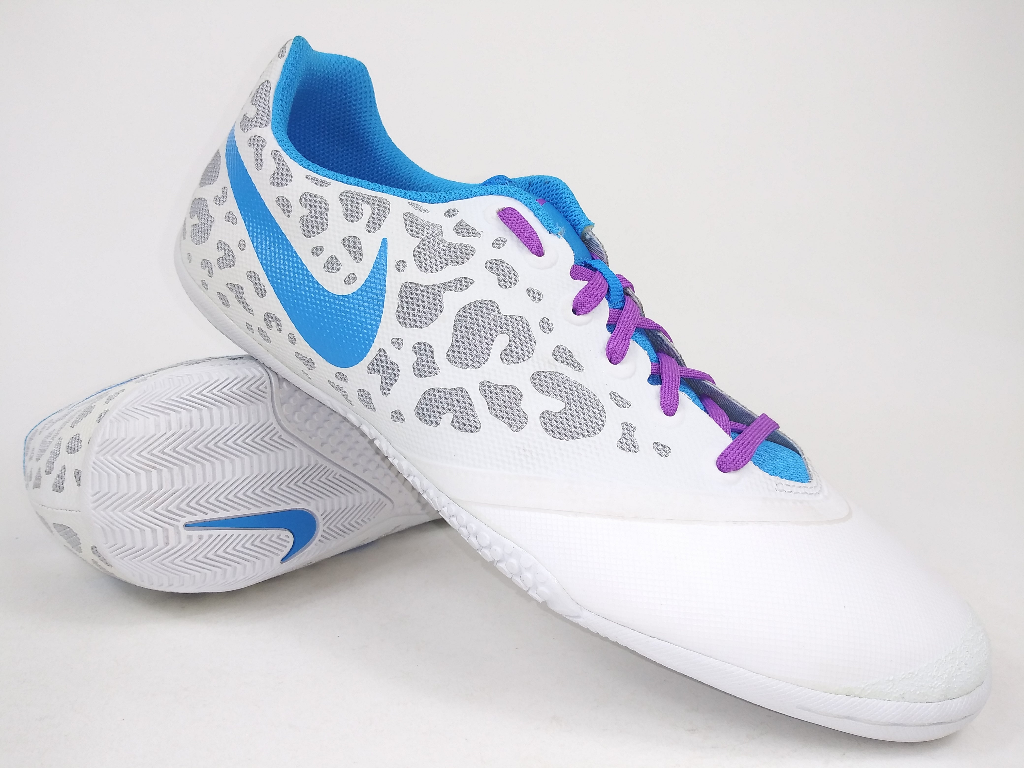 boog Marco Polo Peer Nike Elastico Pro ll Indoor Shoes White Blue – Villegas Footwear