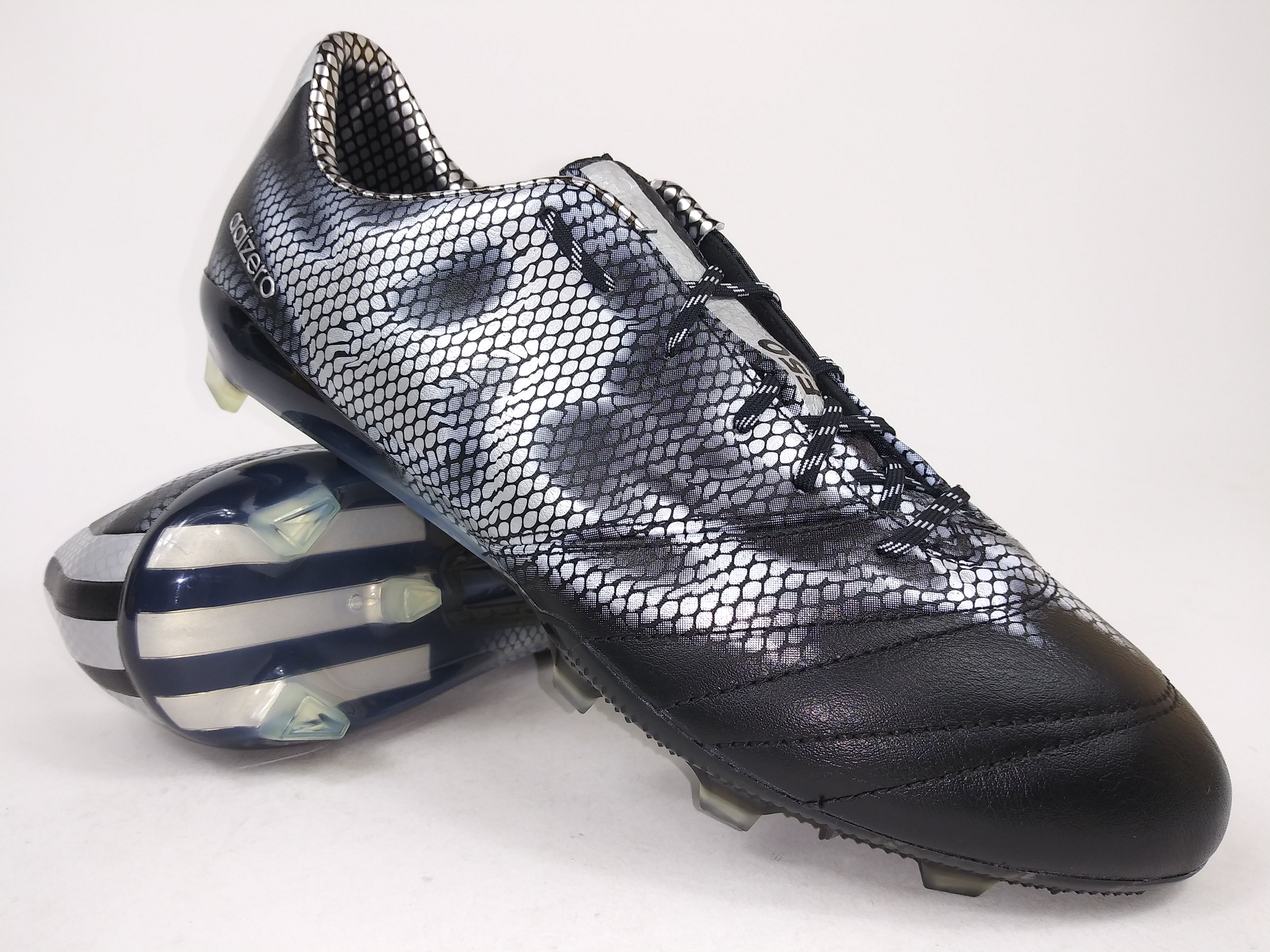 Hub Alvorlig Pogo stick spring Adidas F50 Adizero FG Leather Black Silver – Villegas Footwear