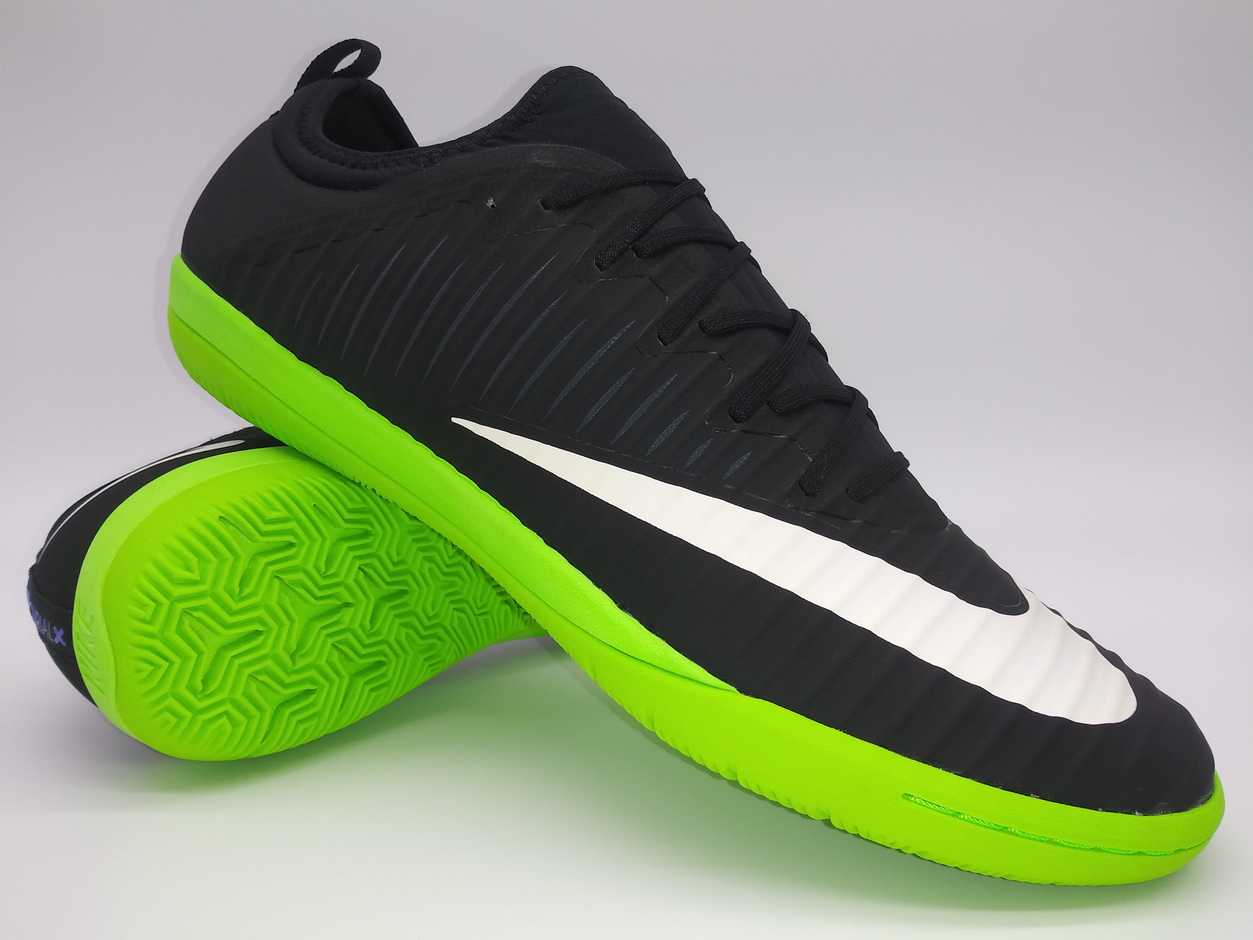 Nike Mercurialx Finale IC Black Green Villegas Footwear