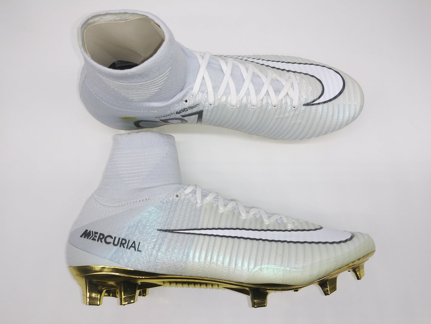 Nike Mercurial Superfly V SE CR7 FG Gray White Gold (Vitorias)
