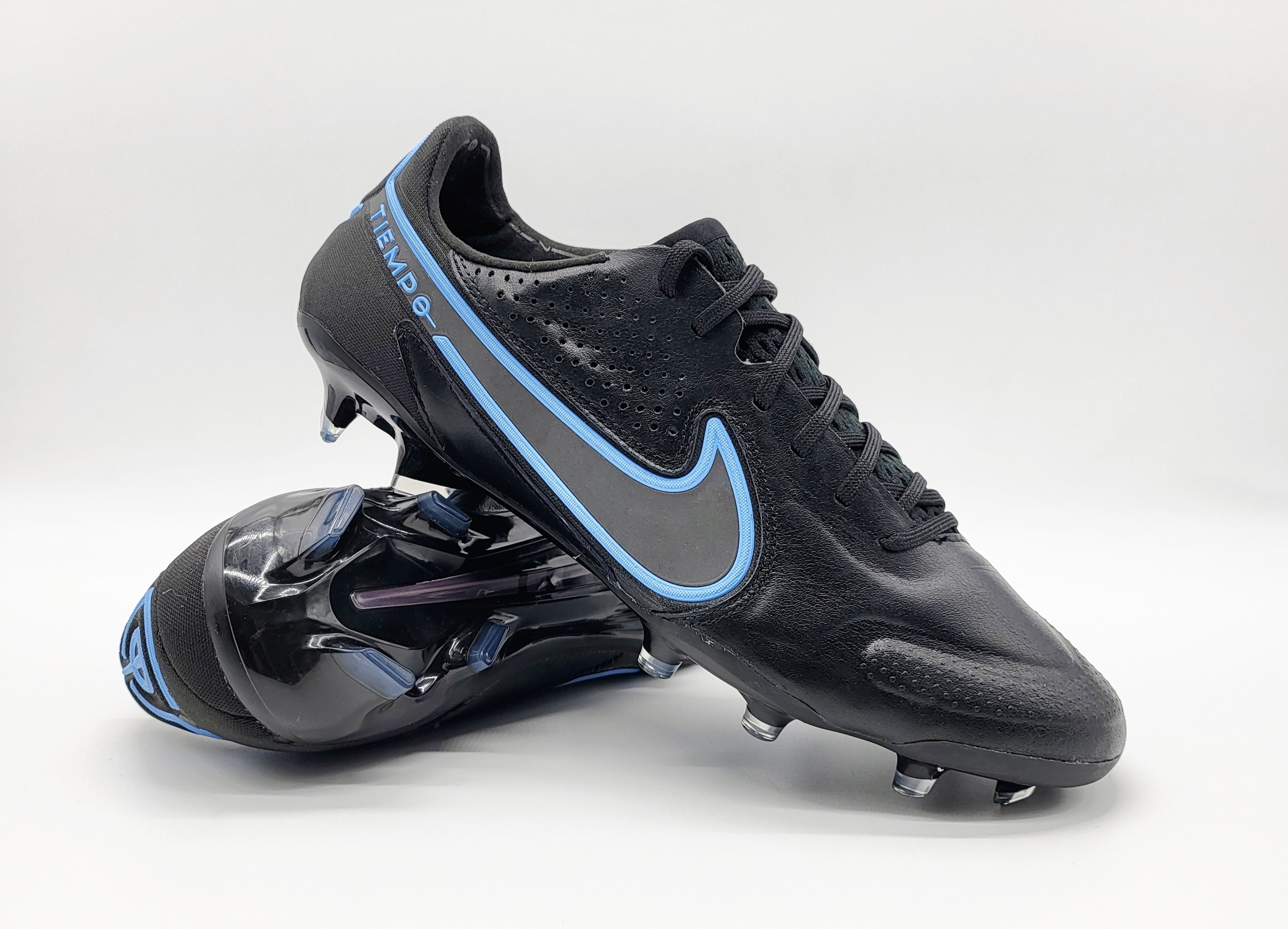 ironie Binnen kleding Nike Tiempo Legend 9 Elite FG Black Blue – Villegas Footwear