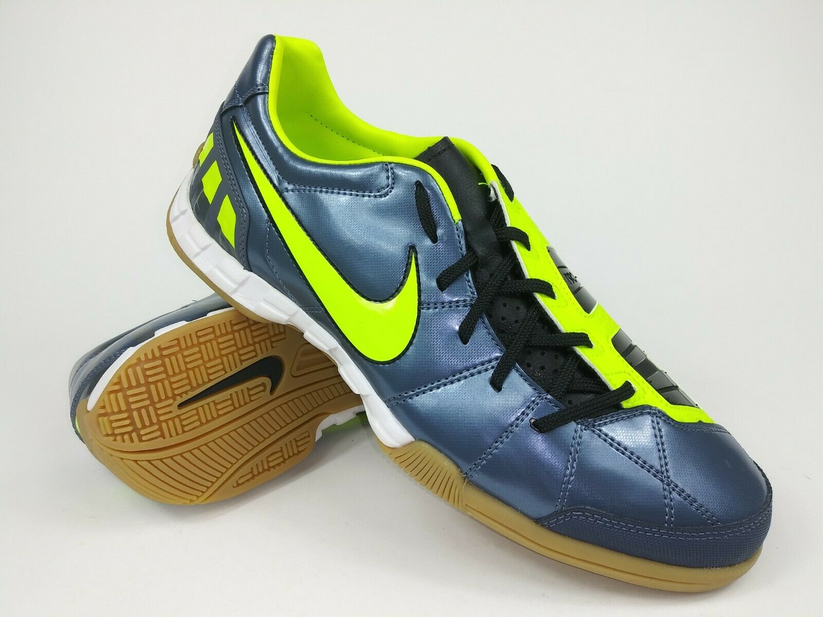 Klik Zichzelf Drank Nike Total90 Shoot lll IC Indoor Shoes Grey Yellow – Villegas Footwear