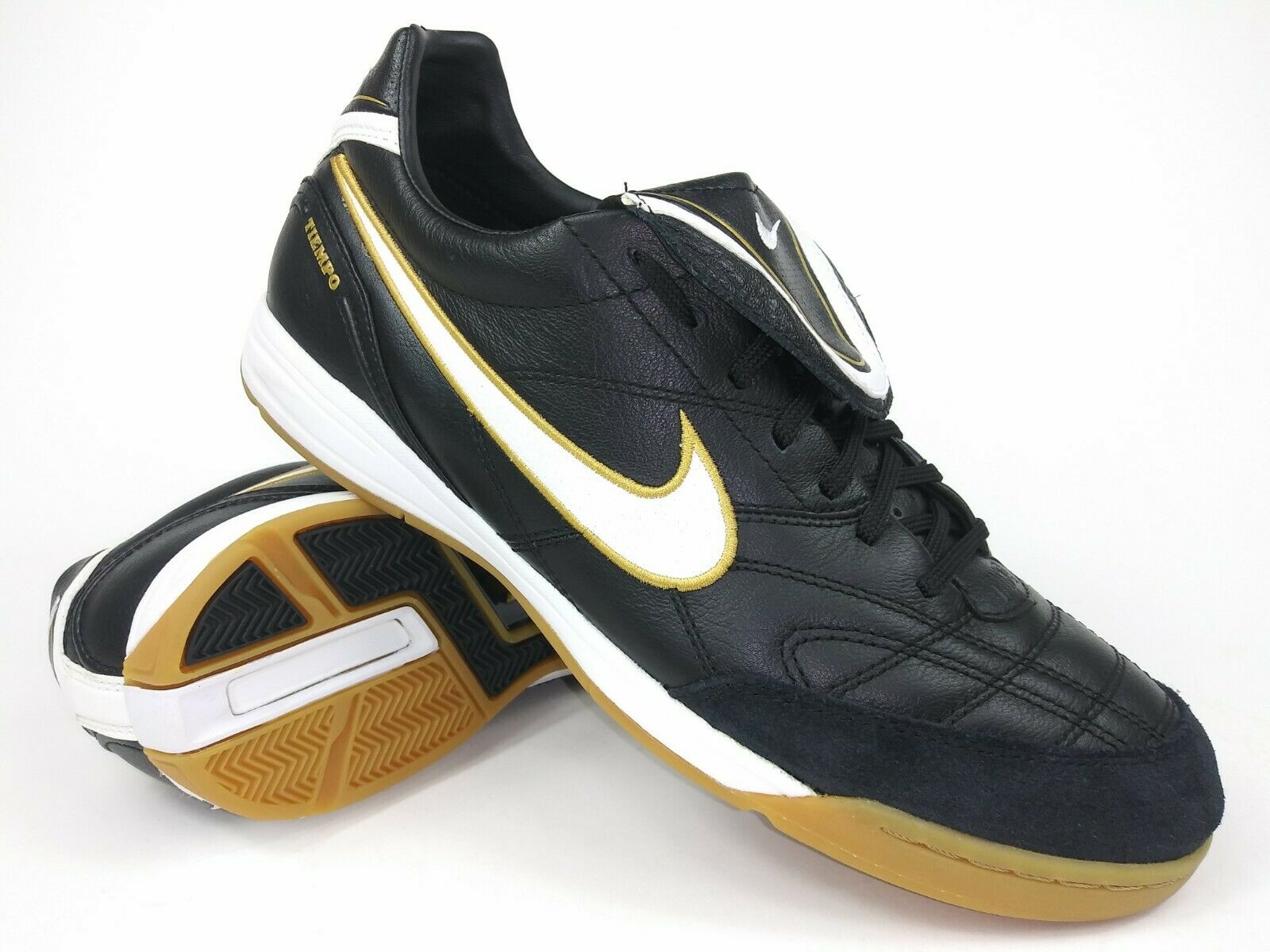 penitencia Inspiración Magistrado Nike Tiempo lll IC Indoor Shoes Black Gold – Villegas Footwear