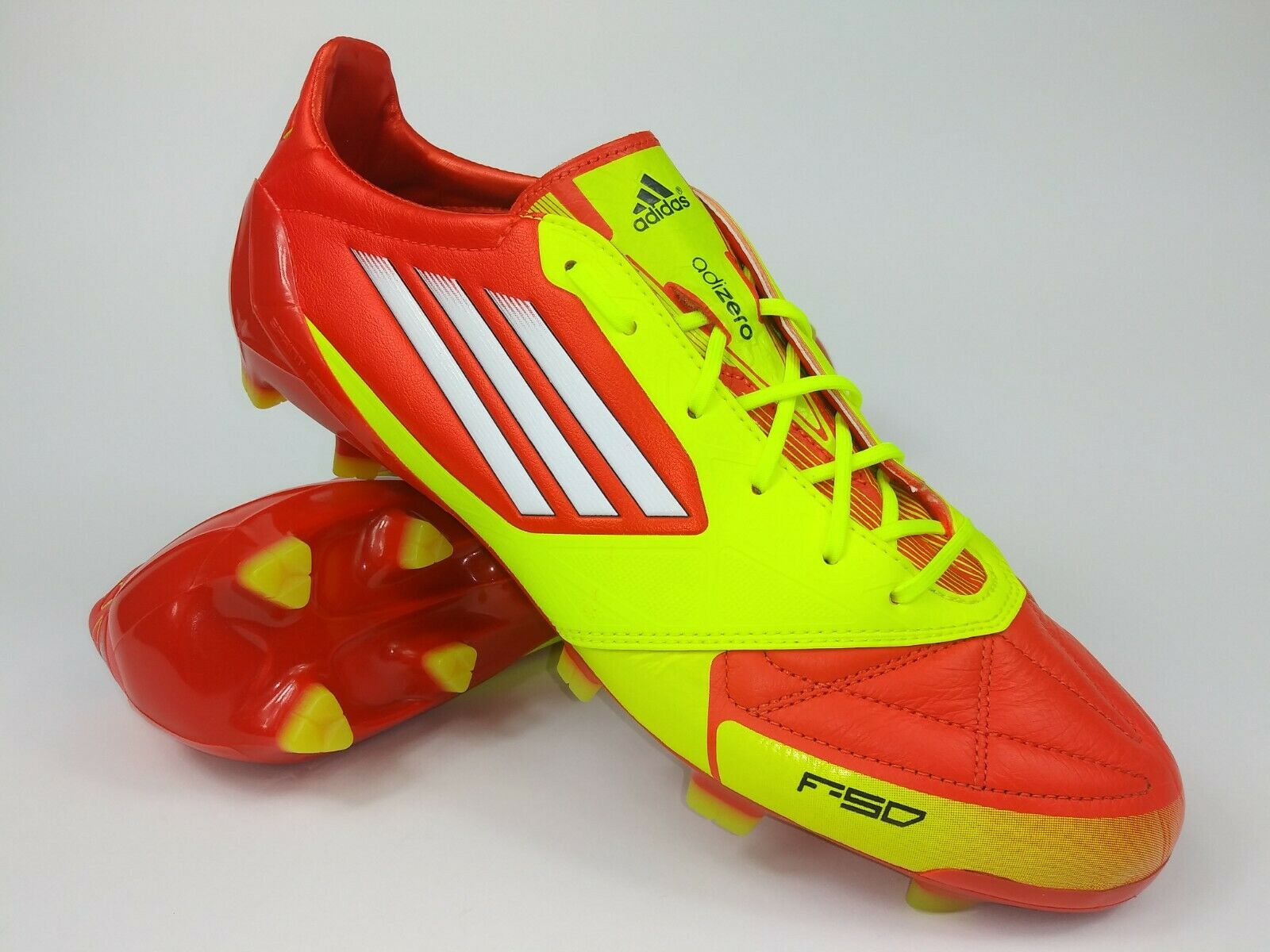 cruise schrijven Hoofd Adidas F50 adizero TRX FG Leather Orange Yellow – Villegas Footwear