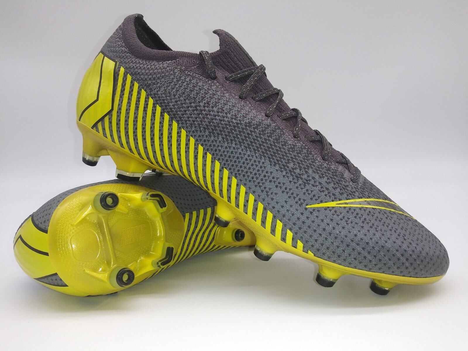 Nike Mercurial Vapor 12 Elite 360 AG Pro Grey Yellow – Villegas Footwear