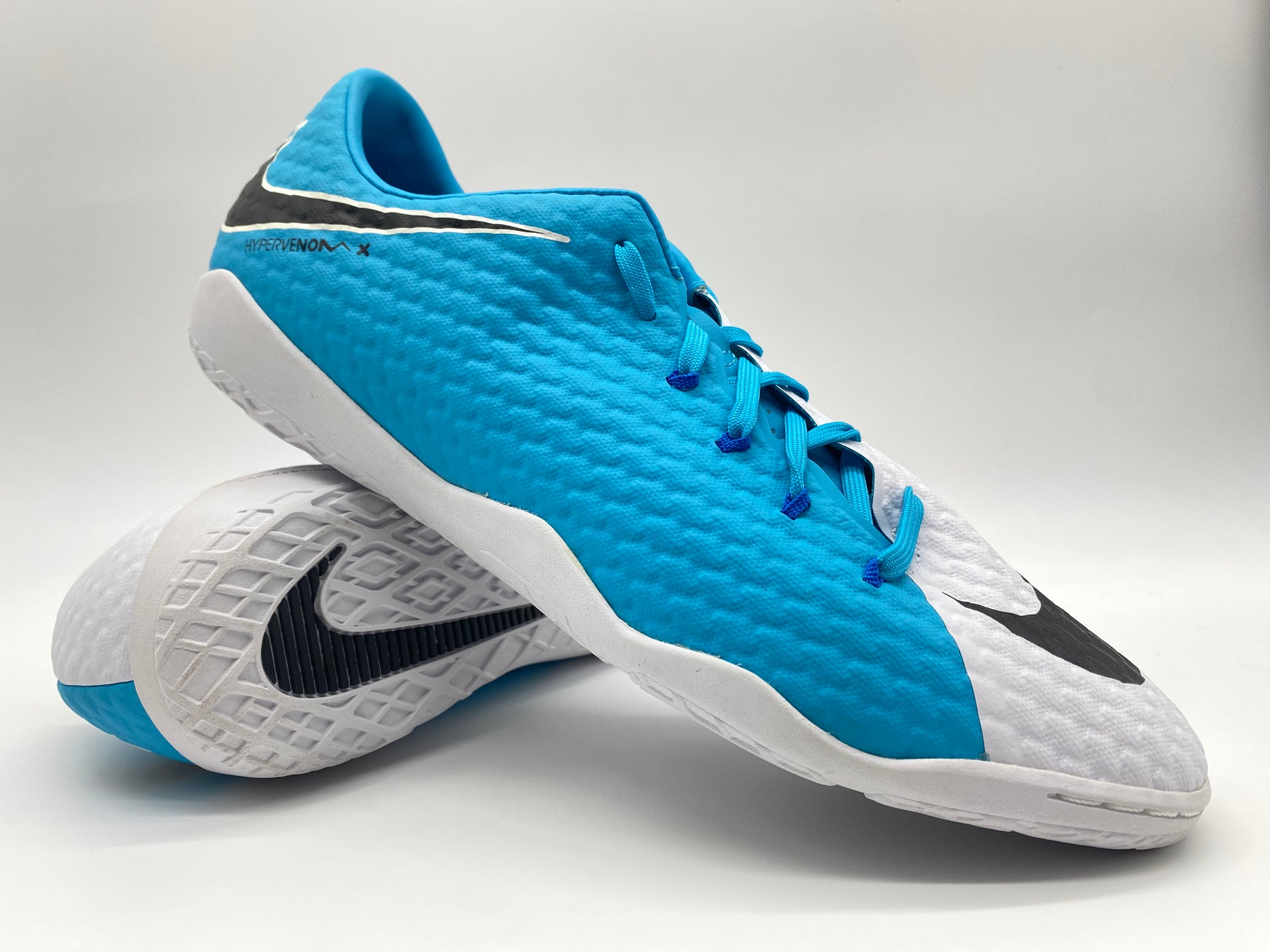 Nike Hypervenom Phelon III IC White Blue Futsal
