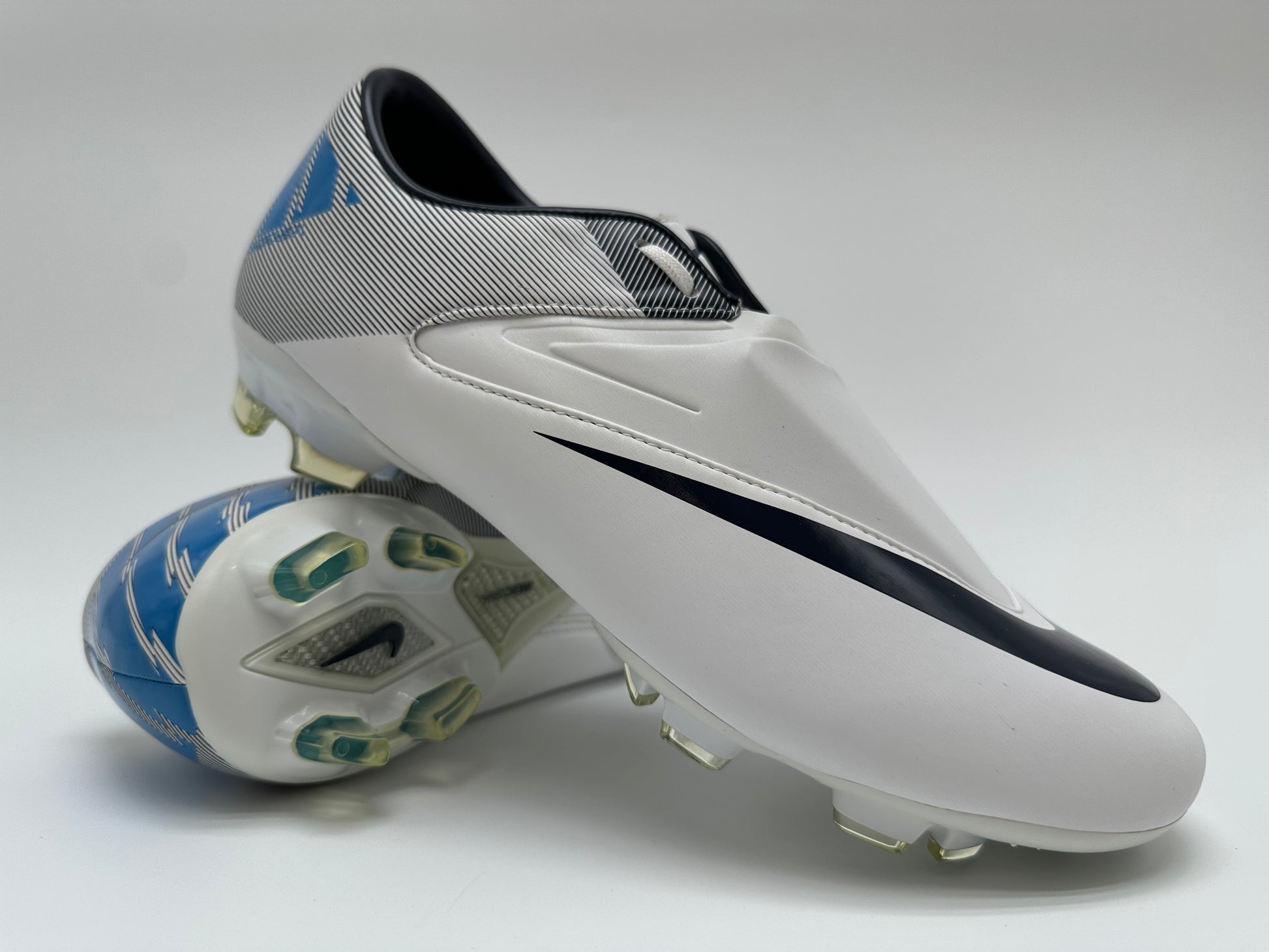 Nike Mercurial Glide II FG White Blue Villegas Footwear