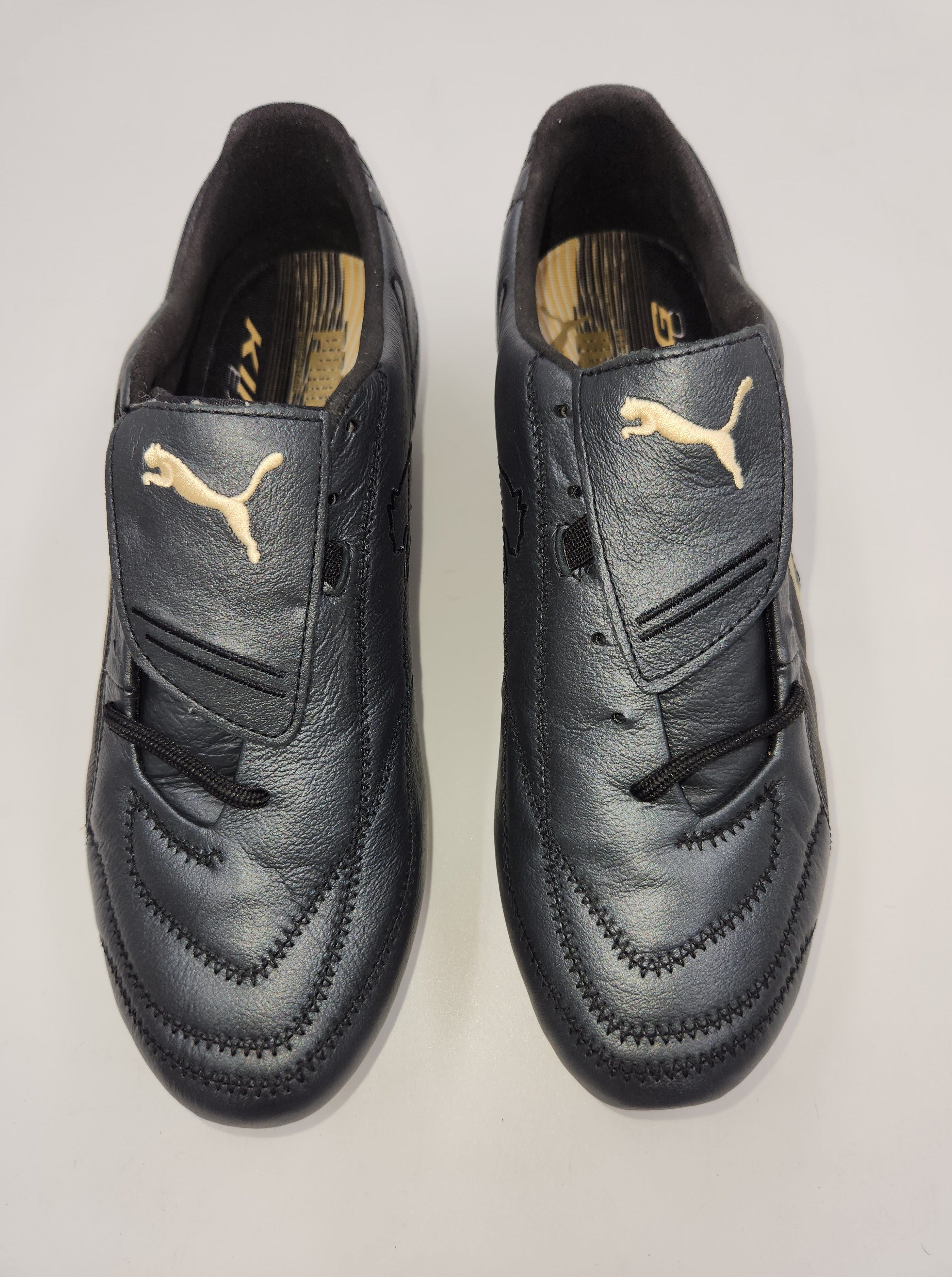 Puma king classic all black best sale