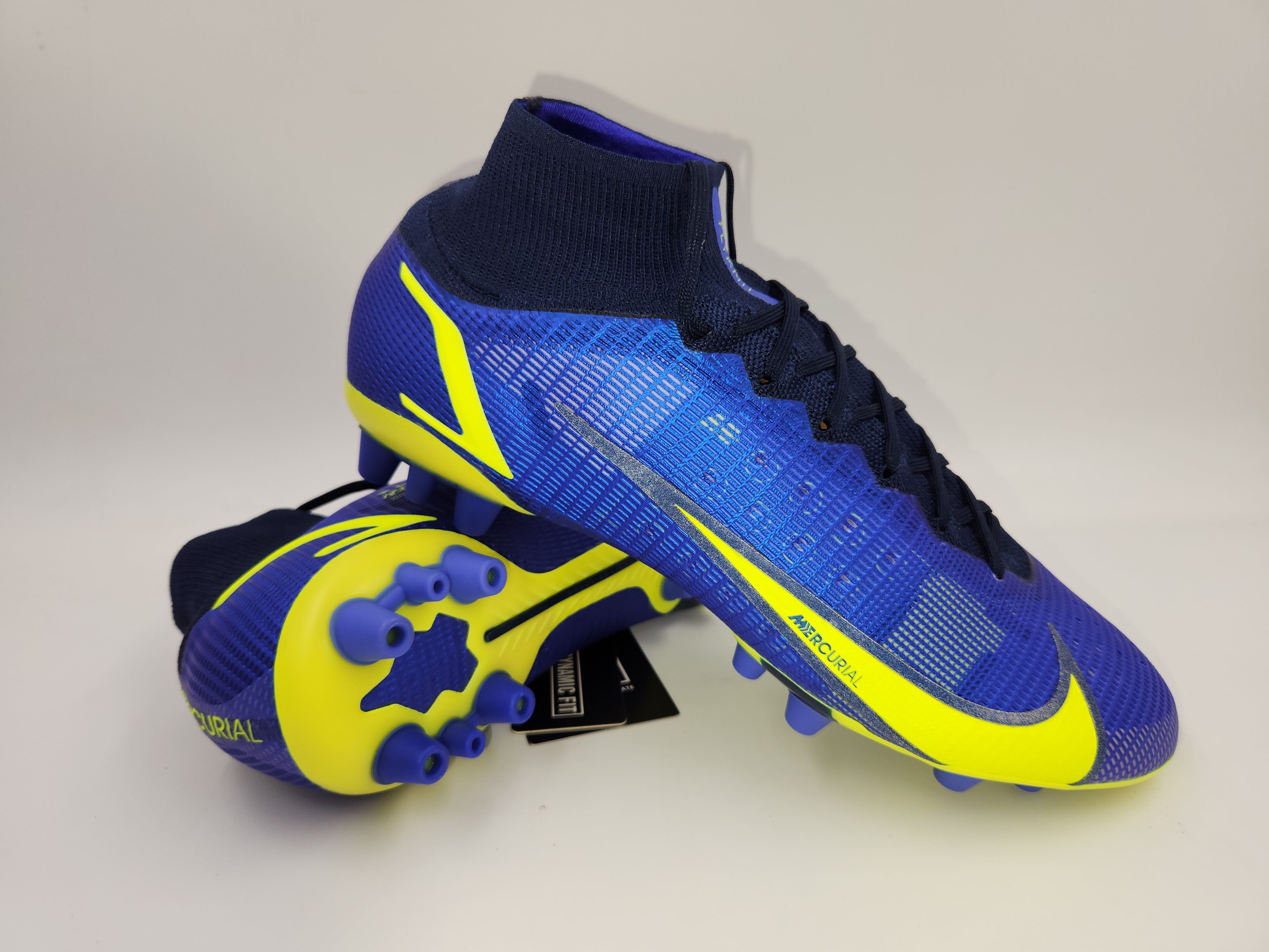 Nike mercurial blue and yellow on sale