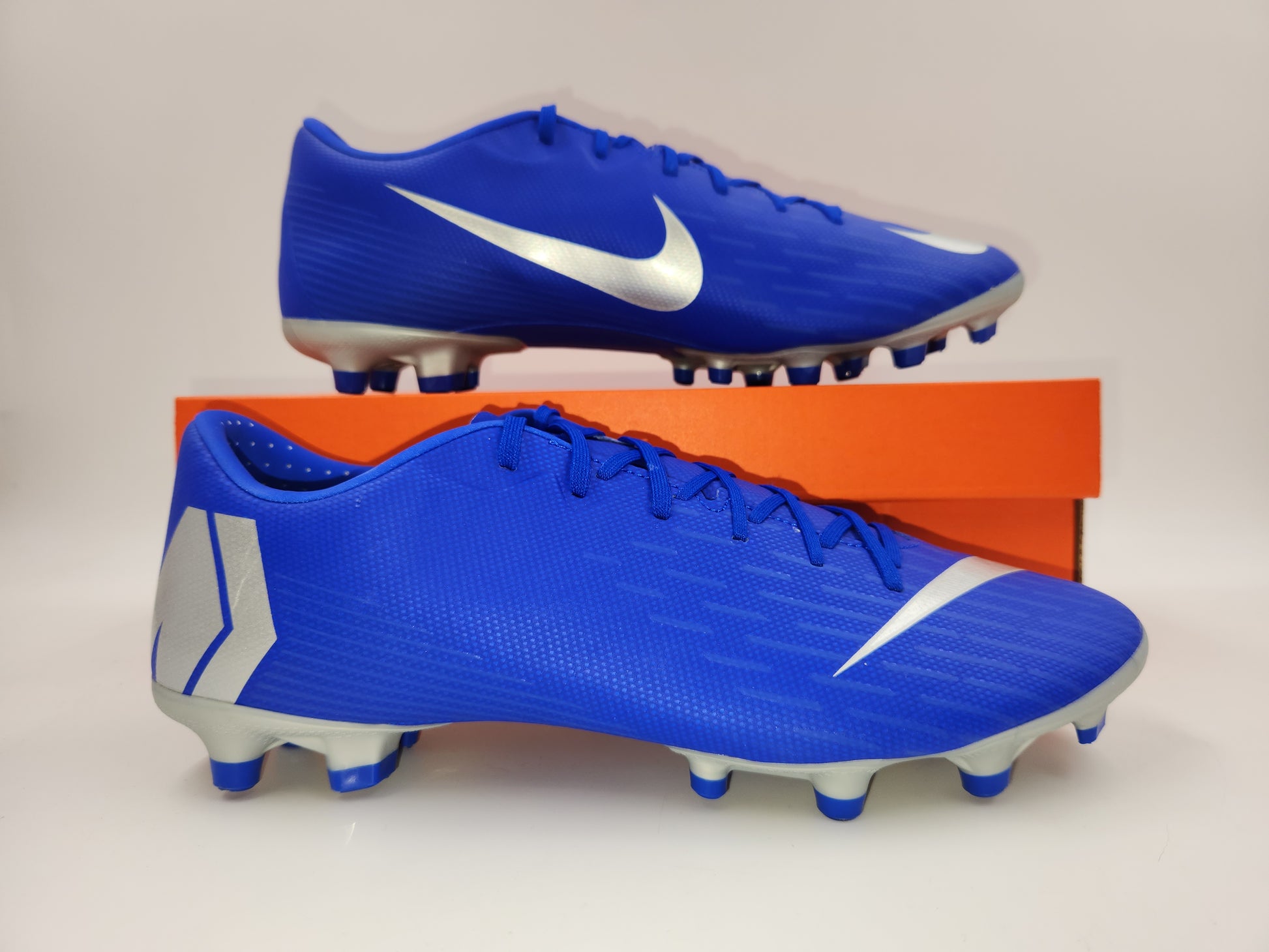 Nike Vapor 12 Academy FG/MG Blue Gray – Villegas Footwear