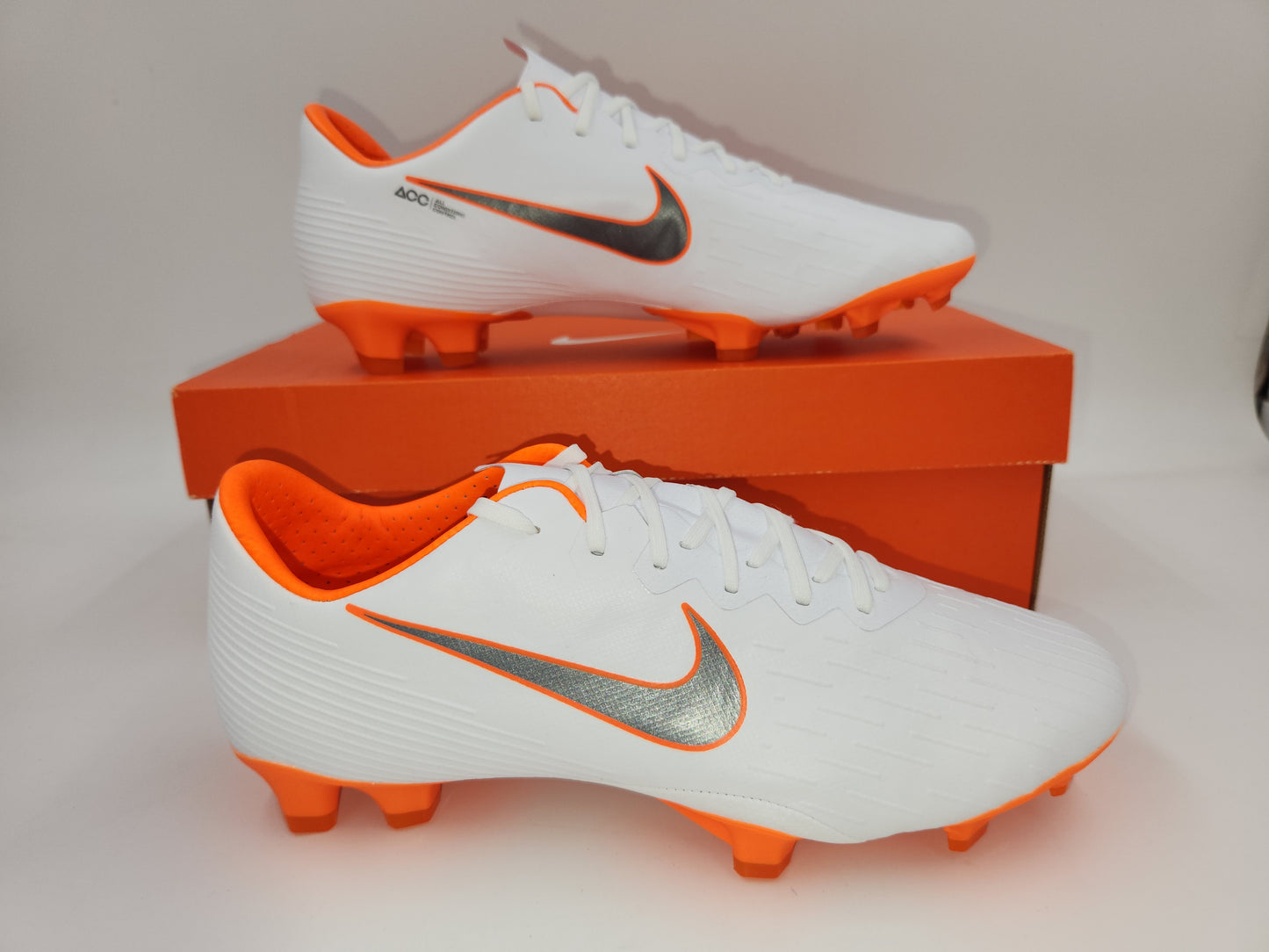 Nike Vapor 12 Pro FG White Orange