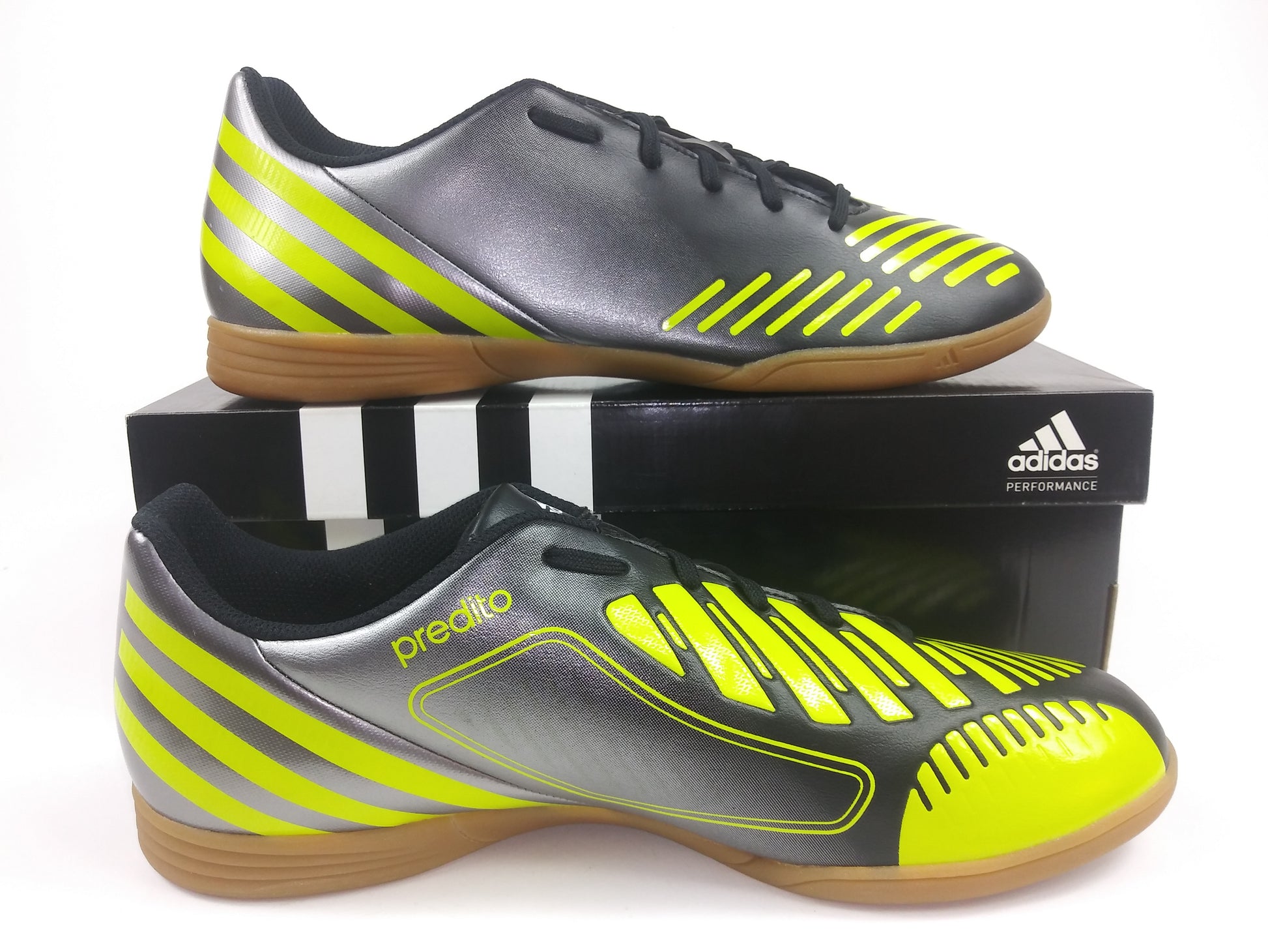 Adidas Predito Indoor Shoes Silver yellow – Villegas Footwear