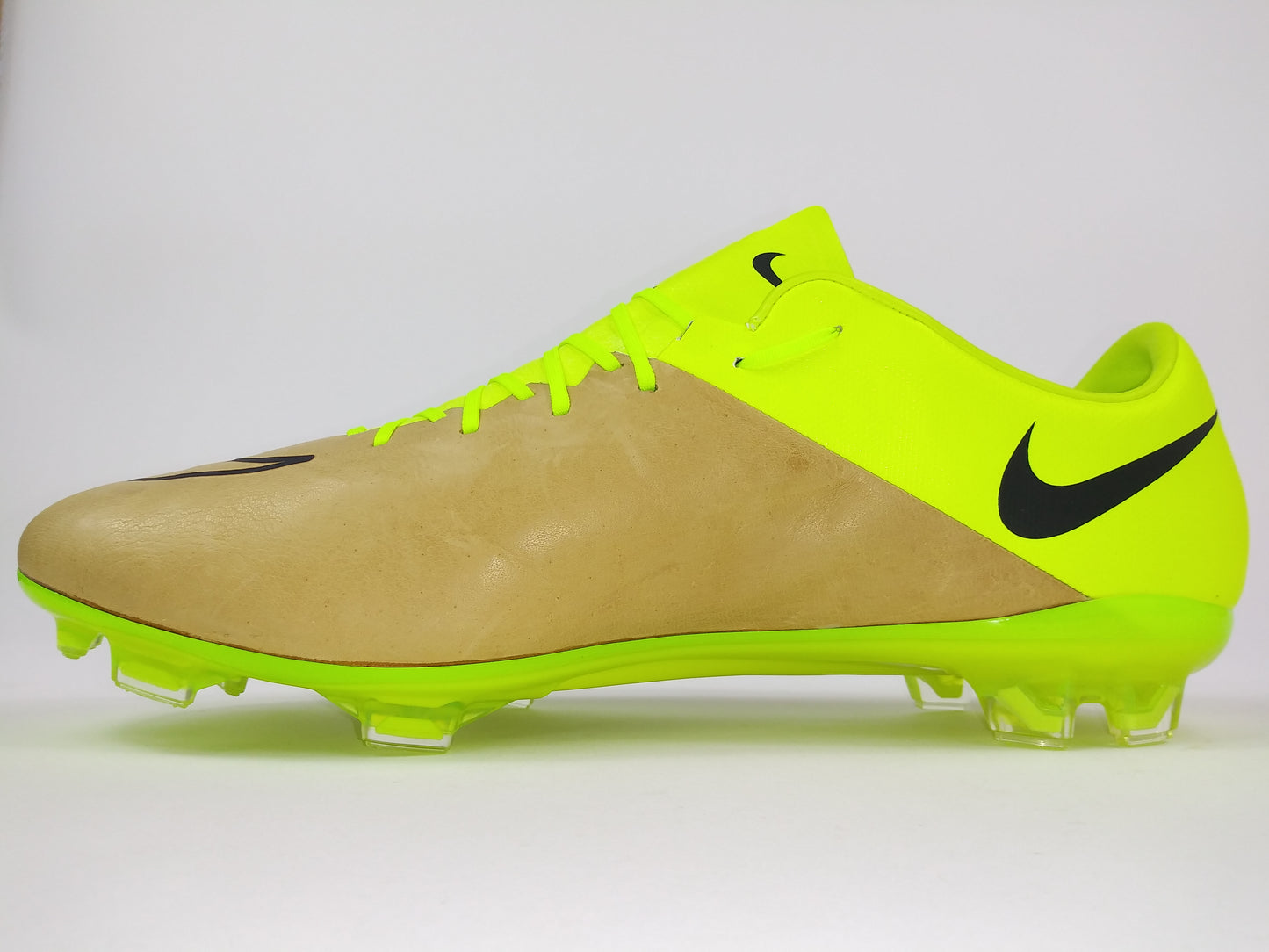 Nike Mercurial Vapor X FG Leather Yellow Brown