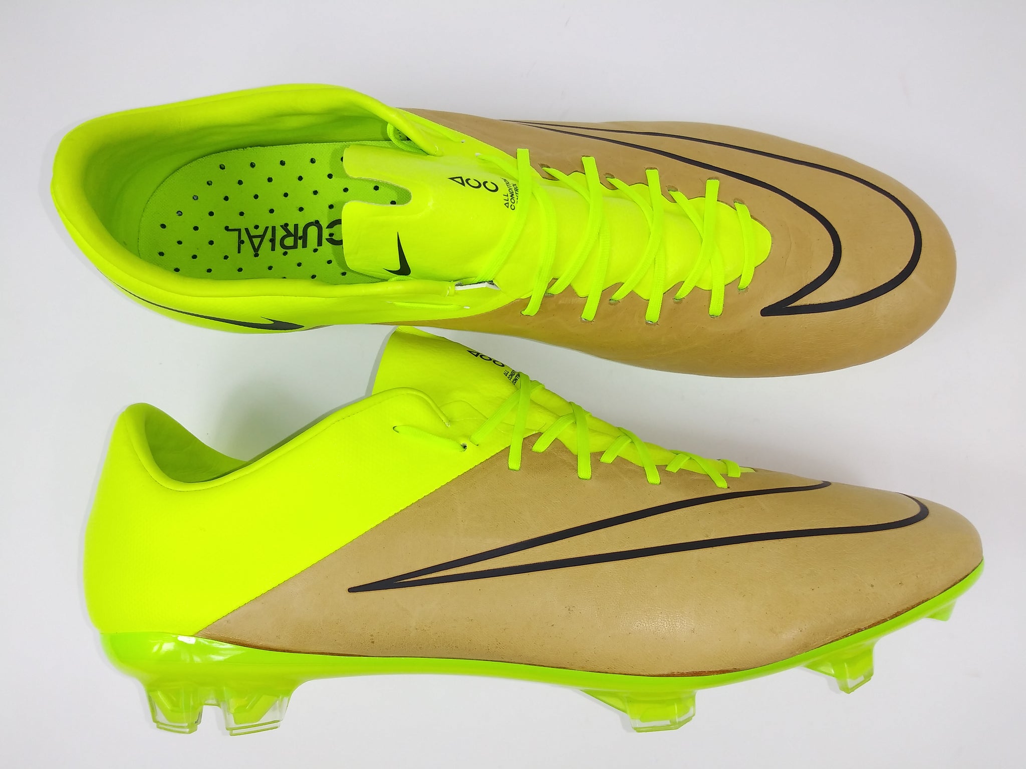 Nike Mercurial Vapor X FG Leather Yellow Brown â Villegas Footwear