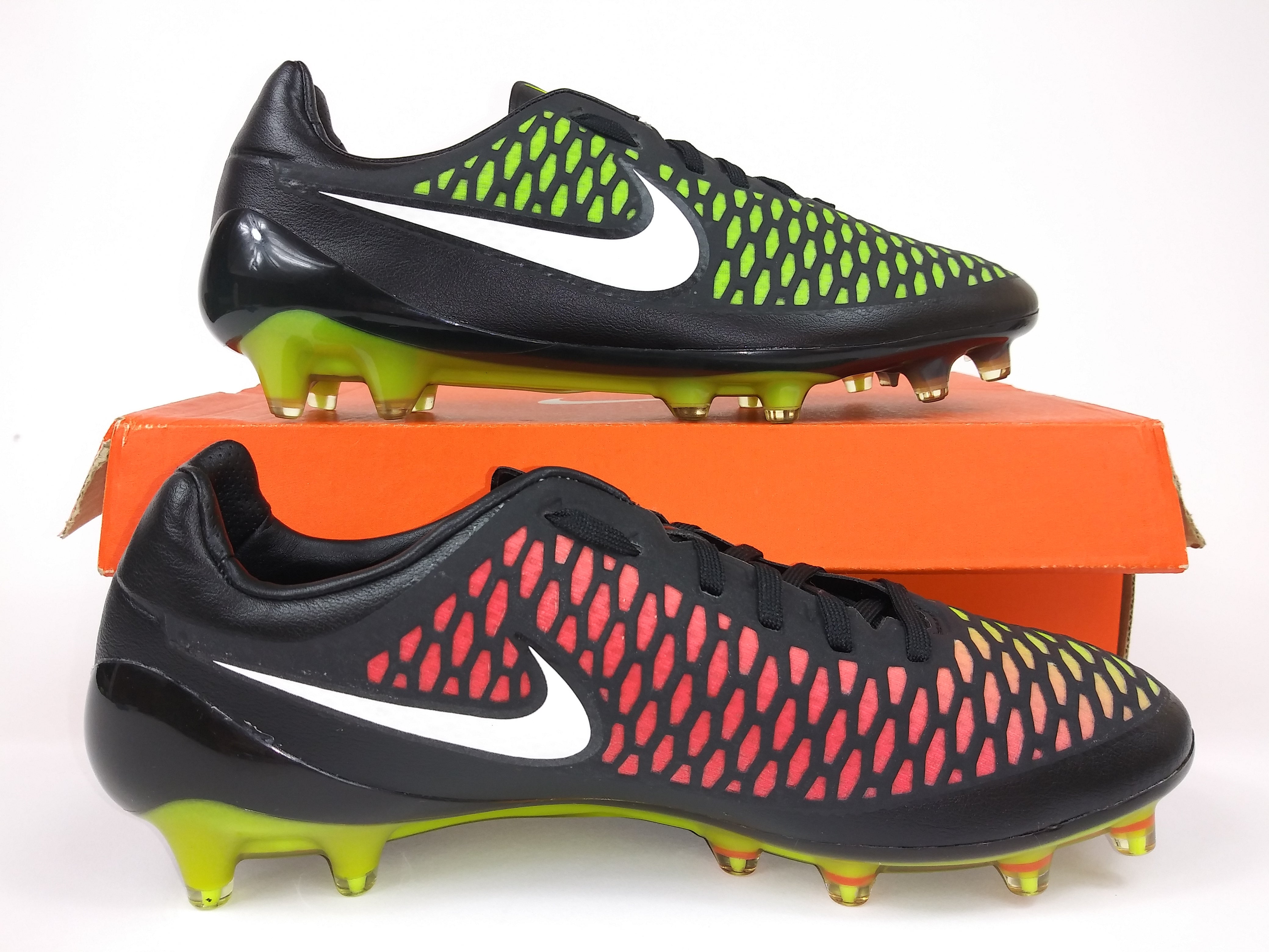 Black red and store yellow magista