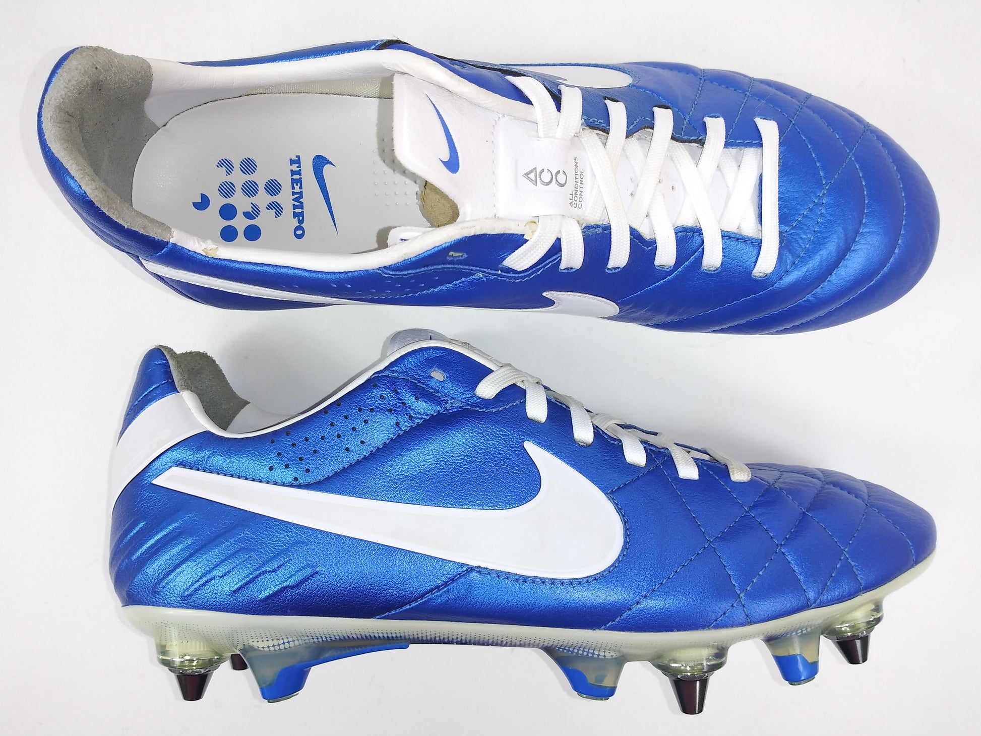 Nike Tiempo IV SG-Pro Blue White Villegas Footwear