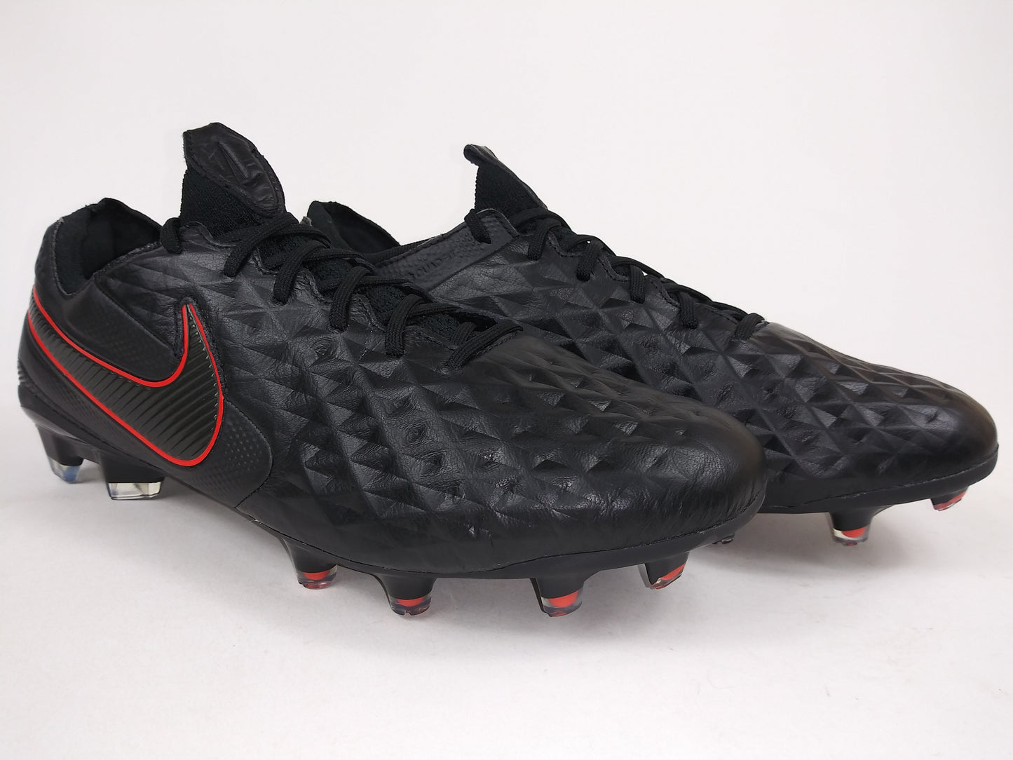 Nike Tiempo 8 Elite FG Black Red Footwear