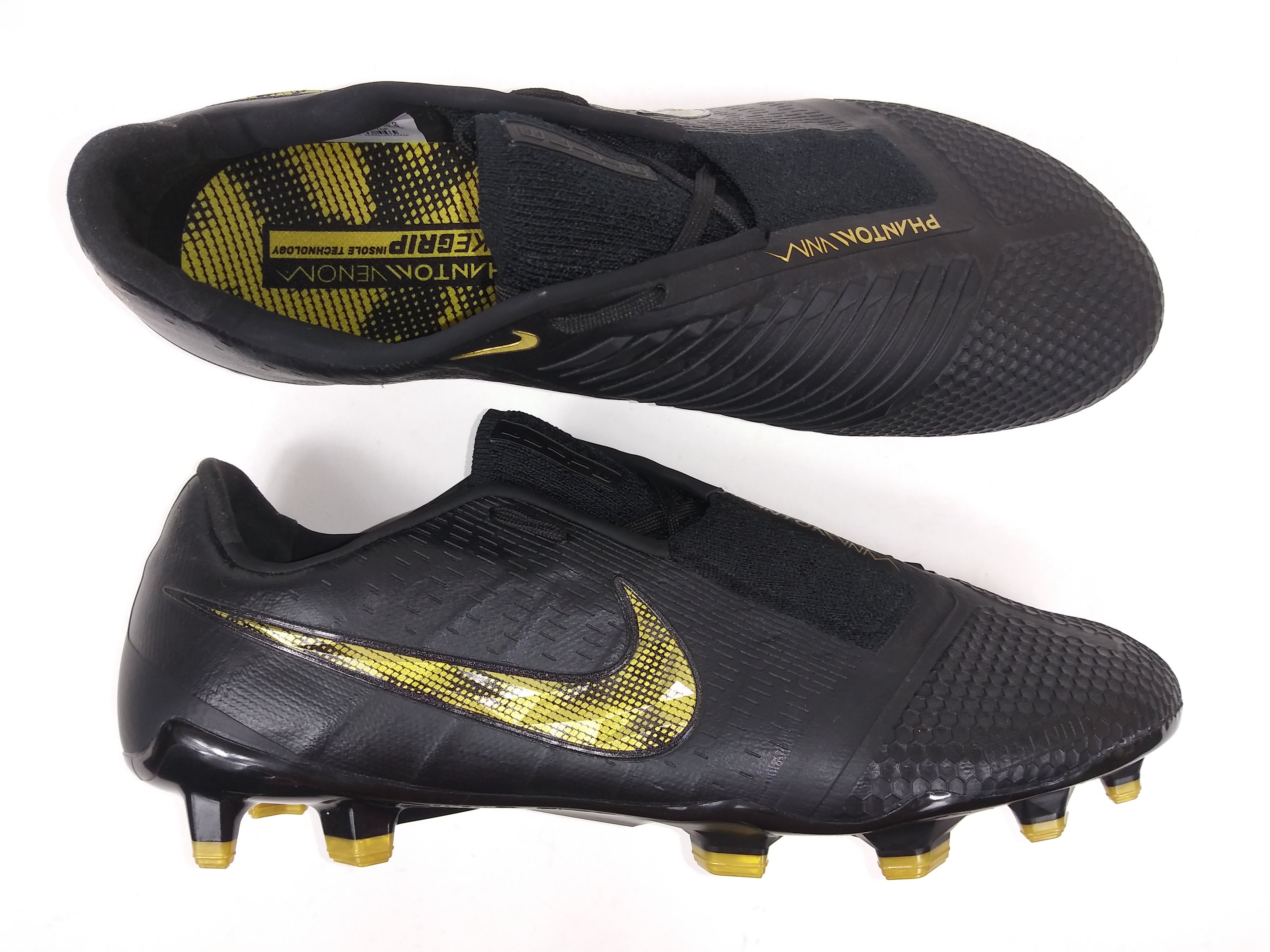 Nike phantom cheap venom black gold