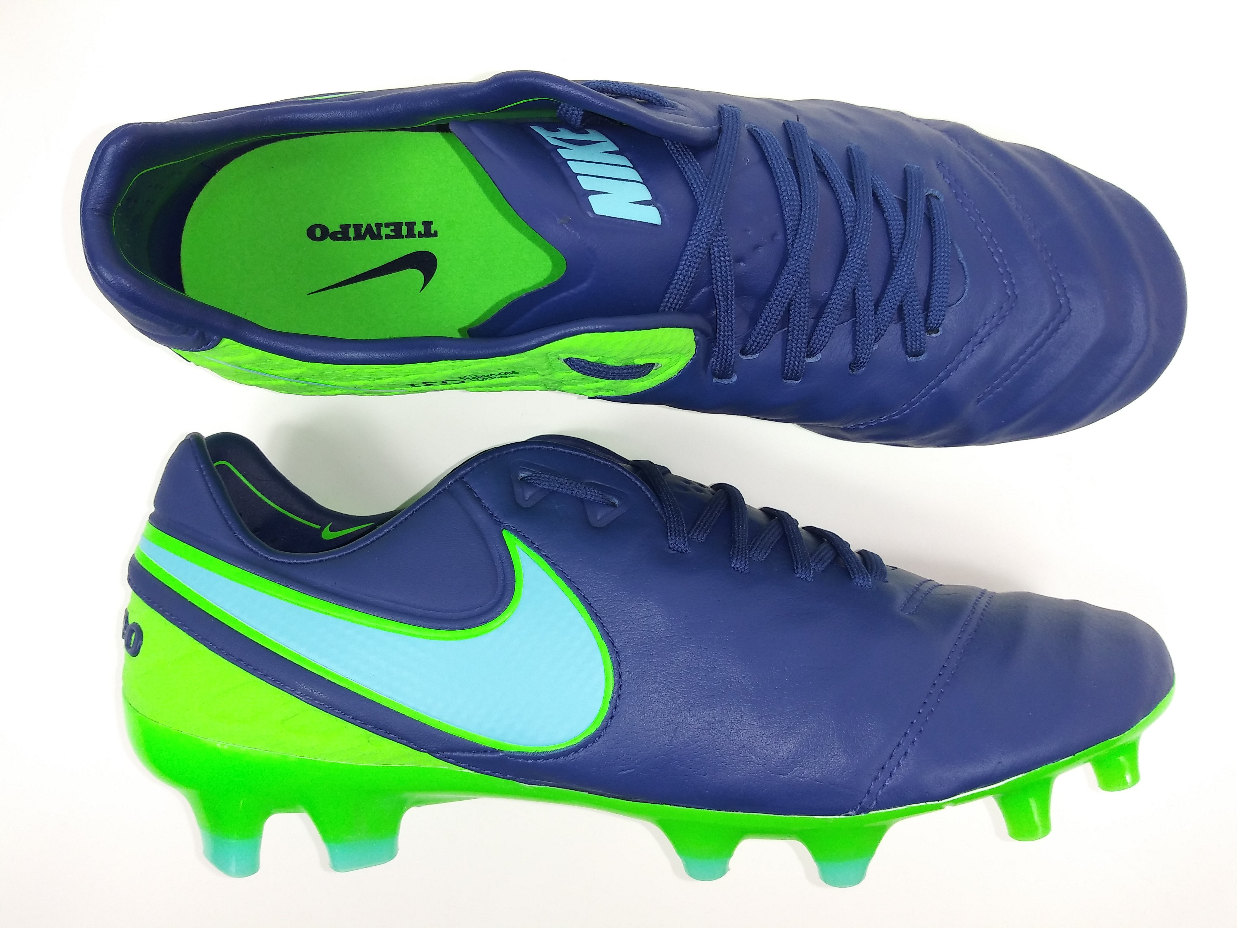 Nike tiempo blue fashion green