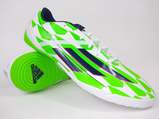 Adidas F10 Indoor Shoes White Green
