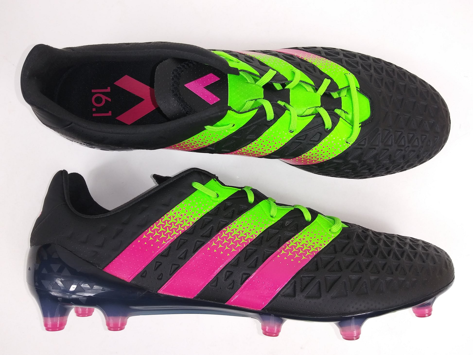 Adidas Ace FG/AG Black Pink Villegas Footwear