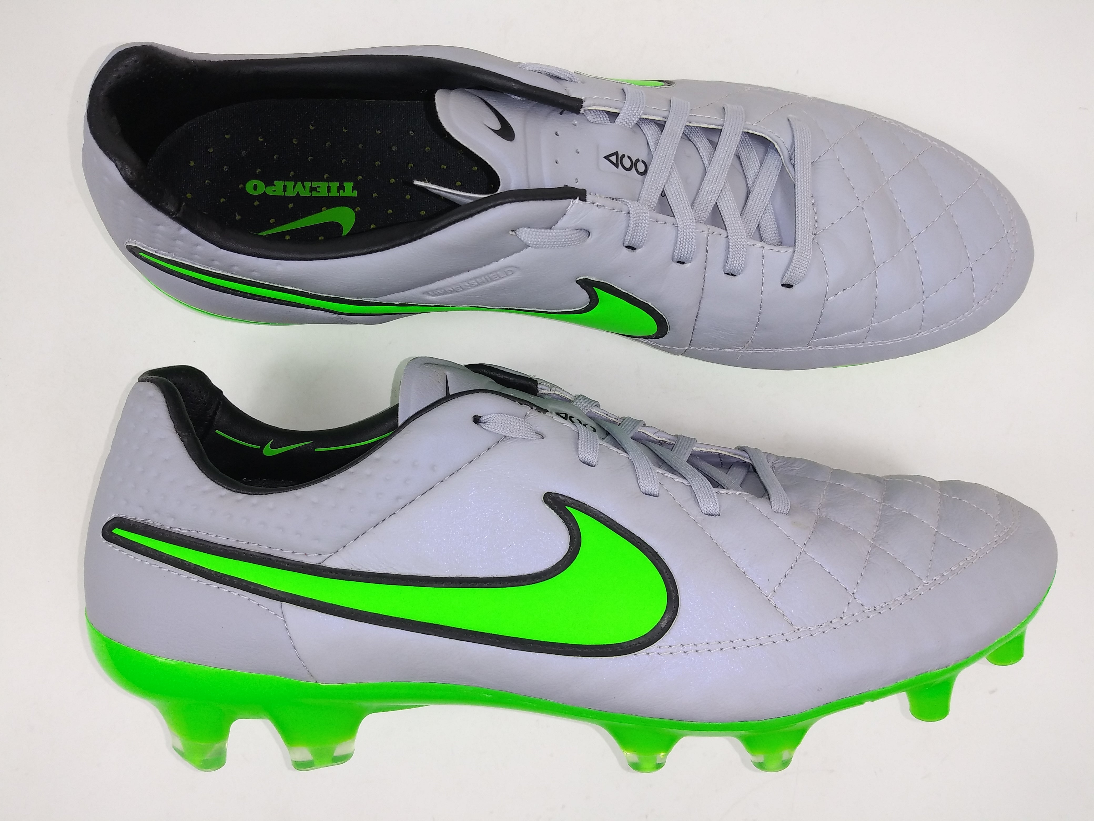 Grey and cheap green nike tiempo