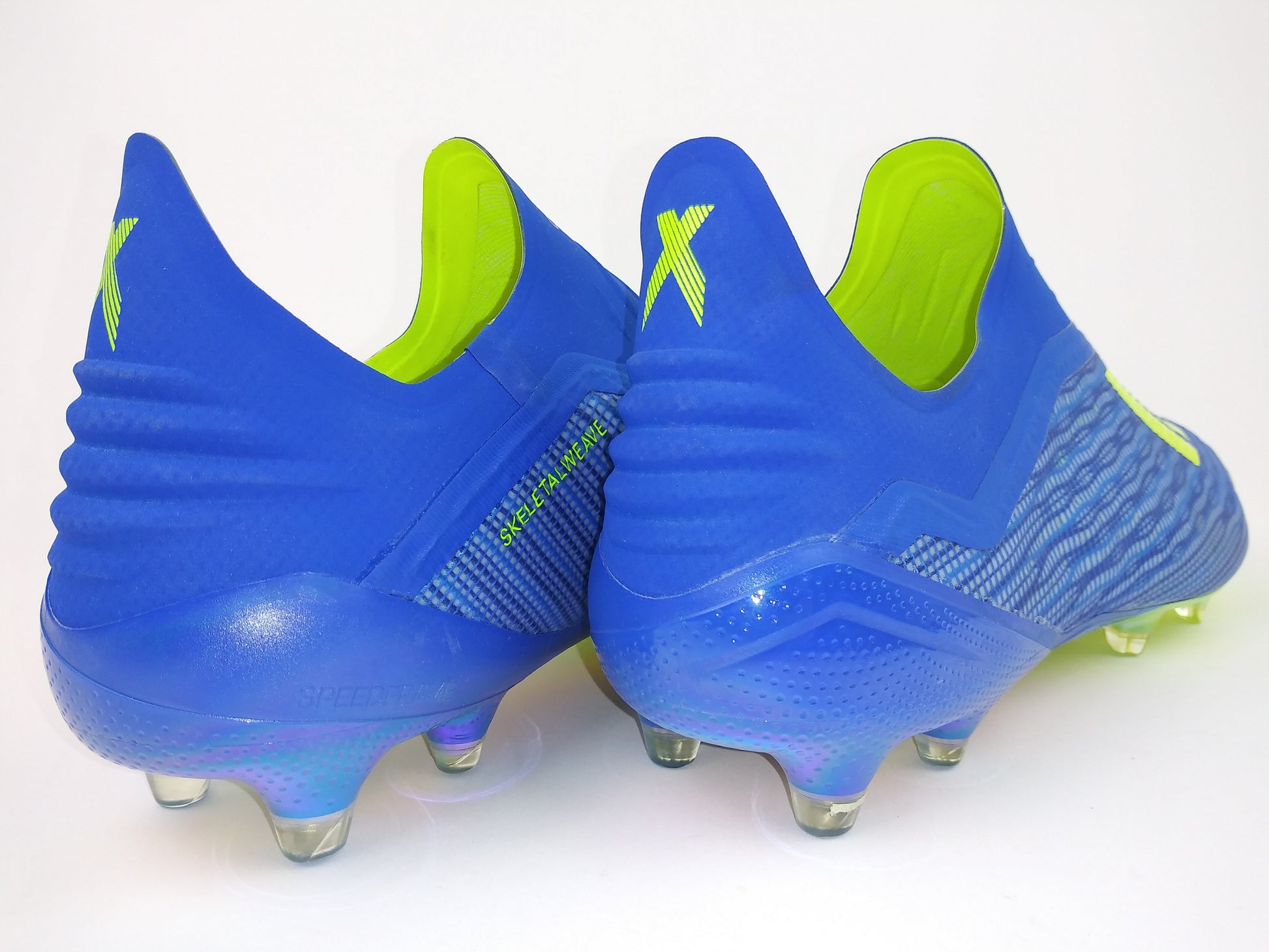 Yellow Adidas Cleats X 18 Adidas X 18+ FG/AG Energy Mode Blue