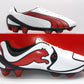 Puma V1.10 SL FG White Red Black