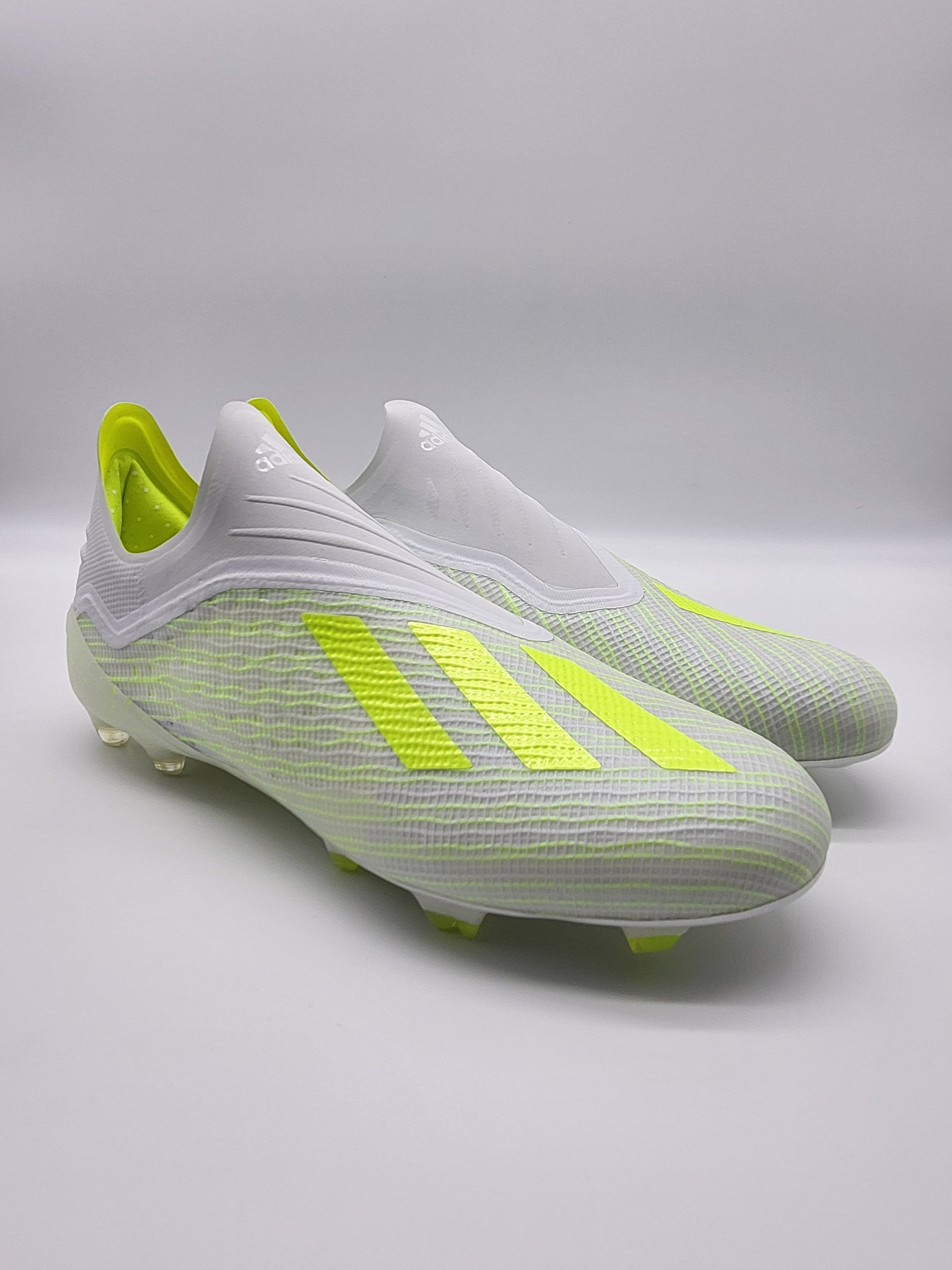 seinpaal methodologie Articulatie Adidas X 18+ FG White Yellow – Villegas Footwear