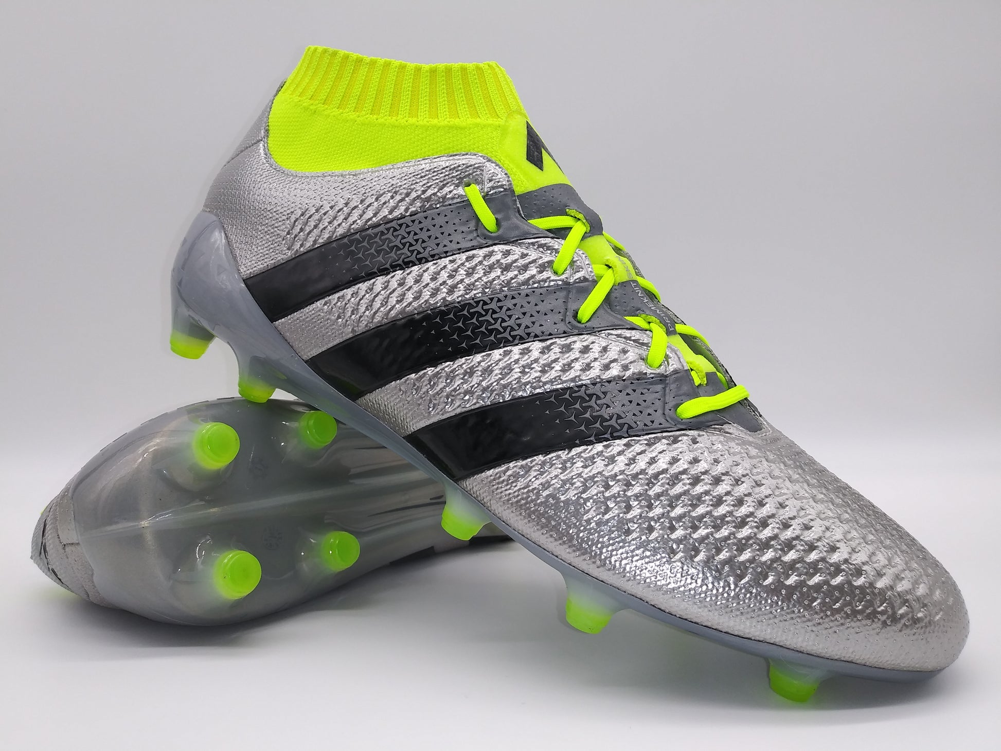 Cyclopen Maria huiselijk Adidas ACE 16.1 Primeknit FG Silver Green – Villegas Footwear