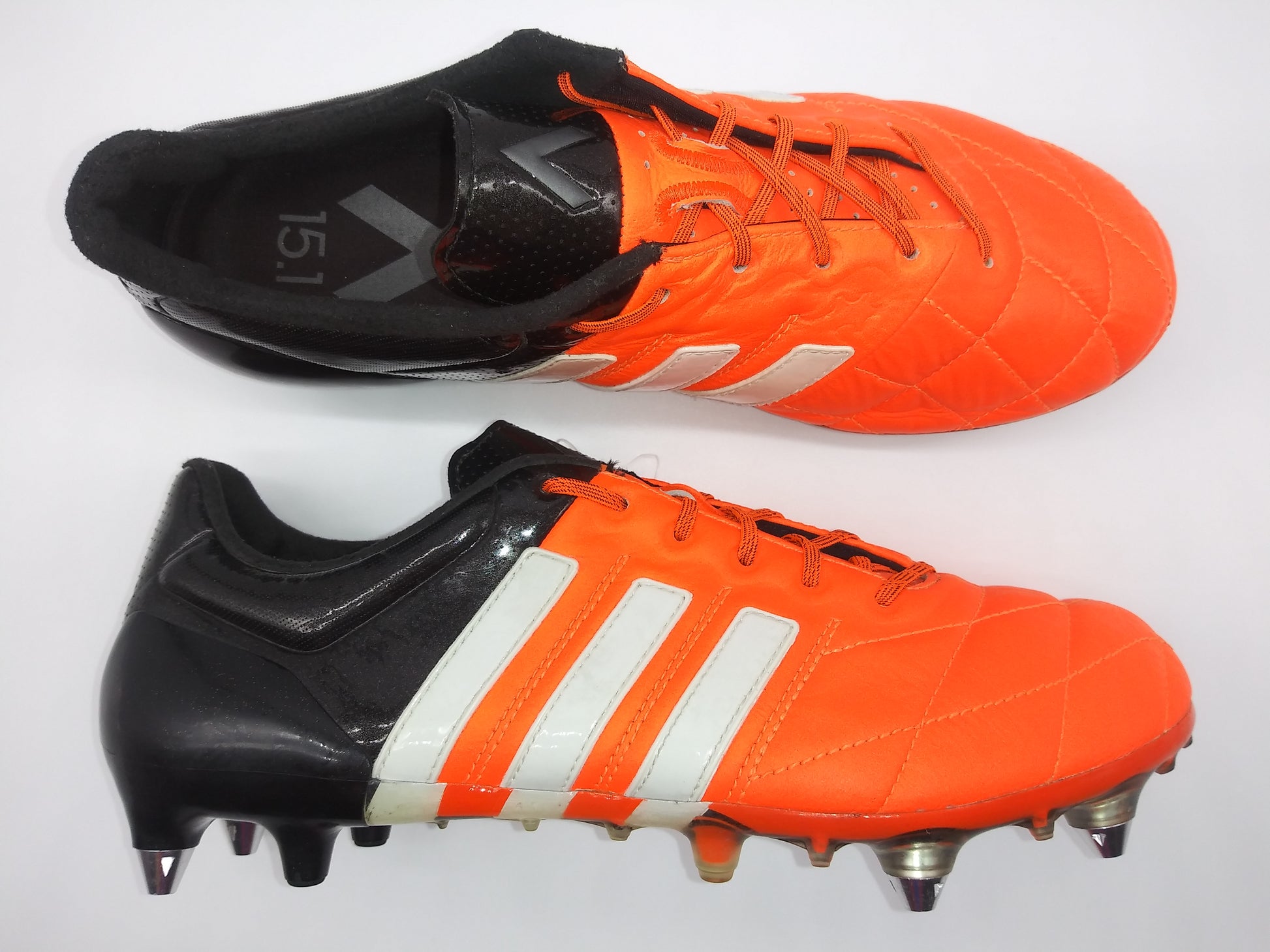 voltereta Previamente Impulso Adidas ACE 15.1 SG Black Orange – Villegas Footwear