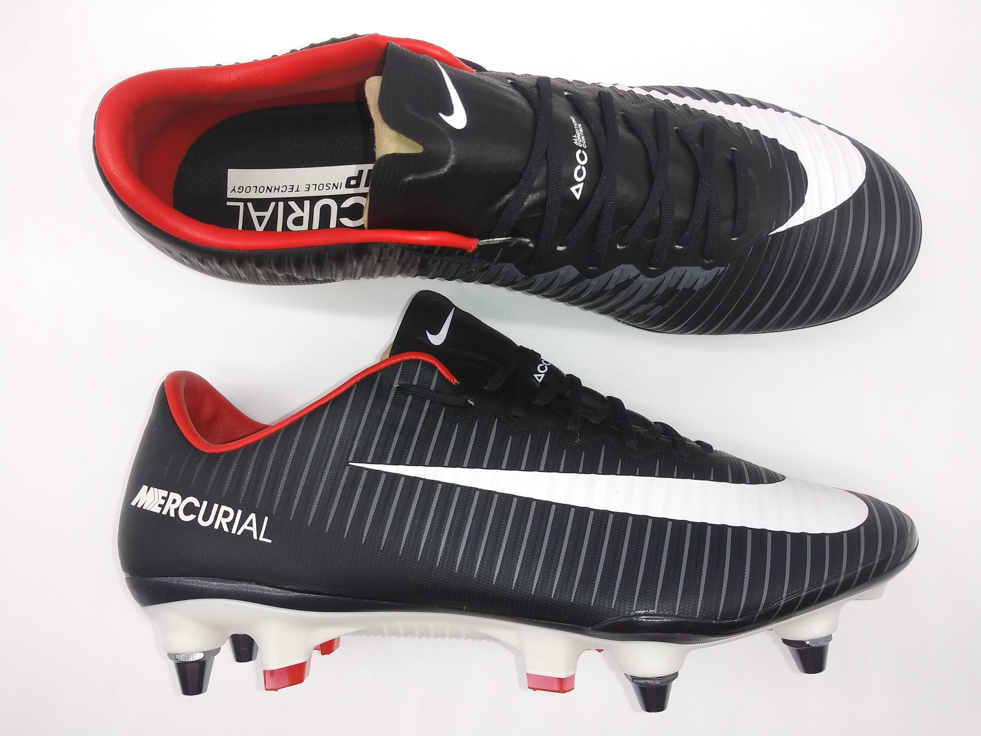 patio de recreo Pulido Contando insectos Nike Mercurial Vapor XI SG Pro Black White – Villegas Footwear