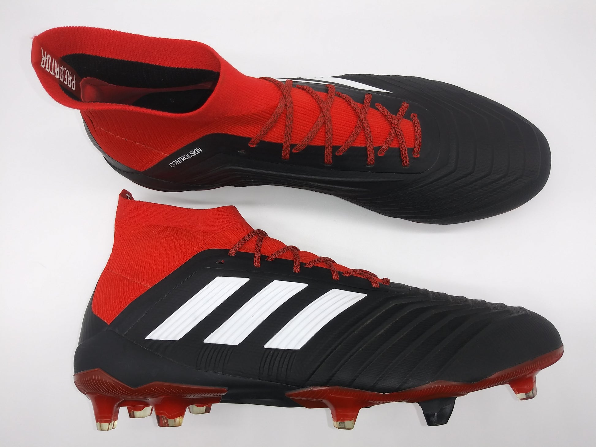 Kwalificatie Beangstigend Leeg de prullenbak Adidas Predator 18.1 FG Black Red – Villegas Footwear