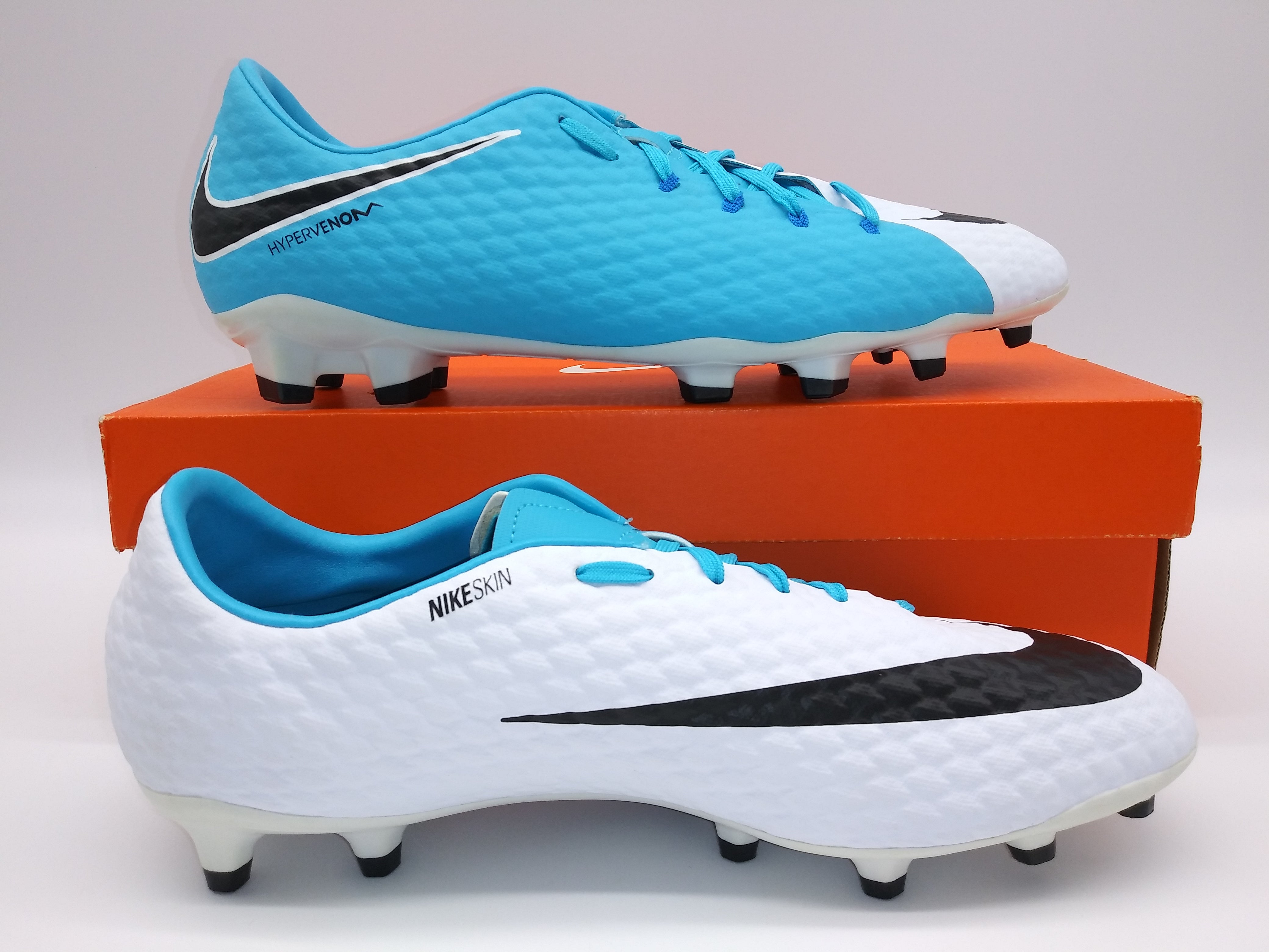 Nike hypervenom white outlet blue