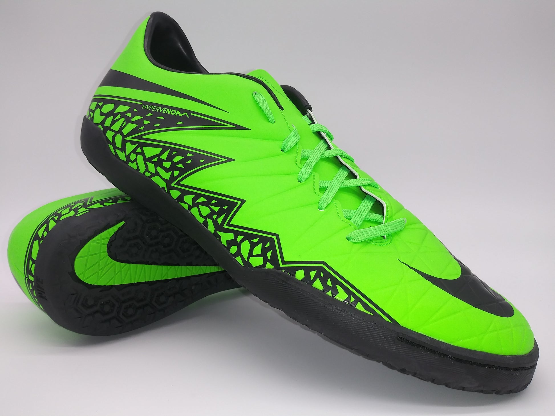 Nido toxicidad acantilado Nike Hypervenom Phelon II IC Green Black – Villegas Footwear