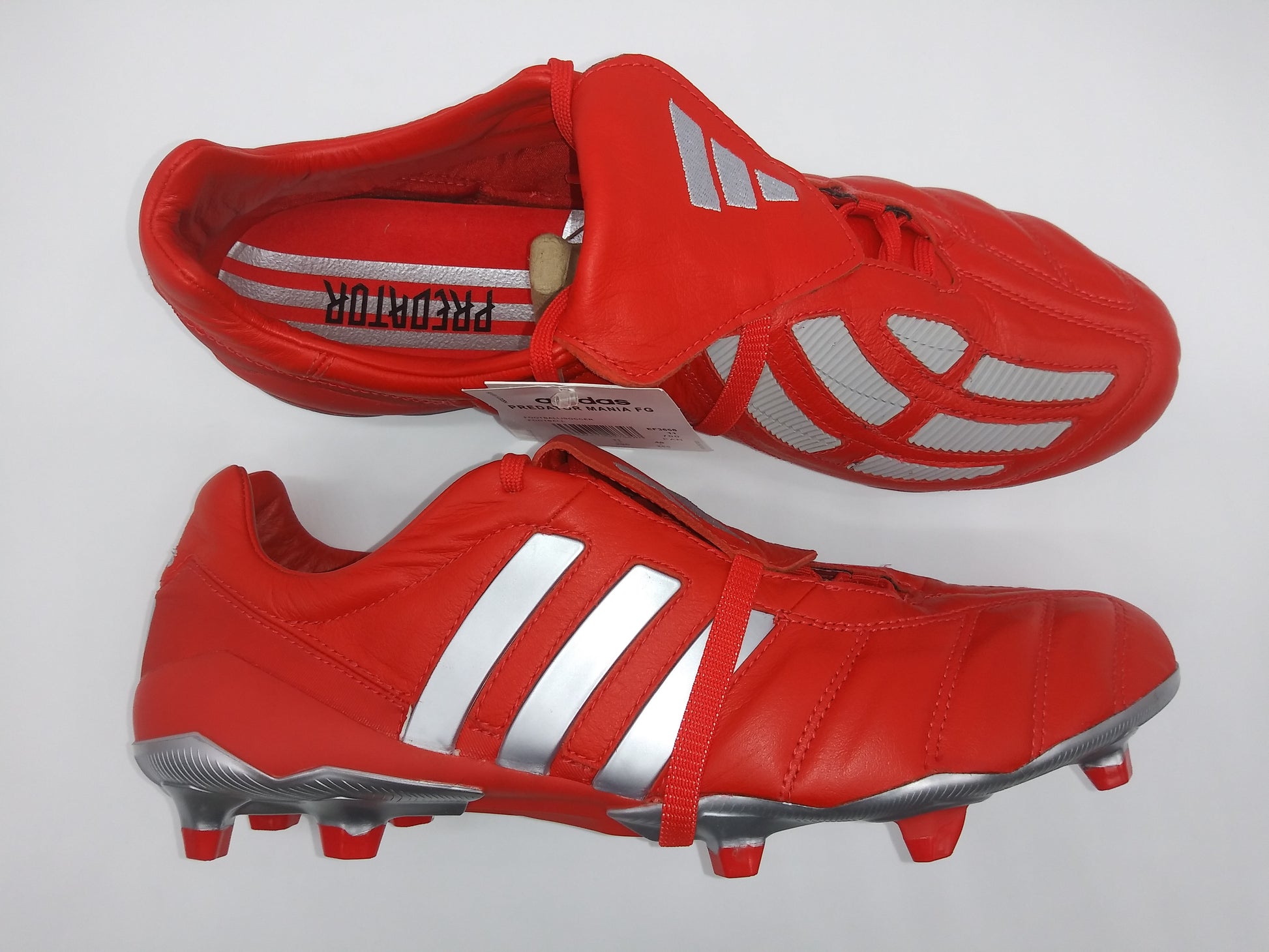 Adidas Predator FG Red Gray – Villegas Footwear