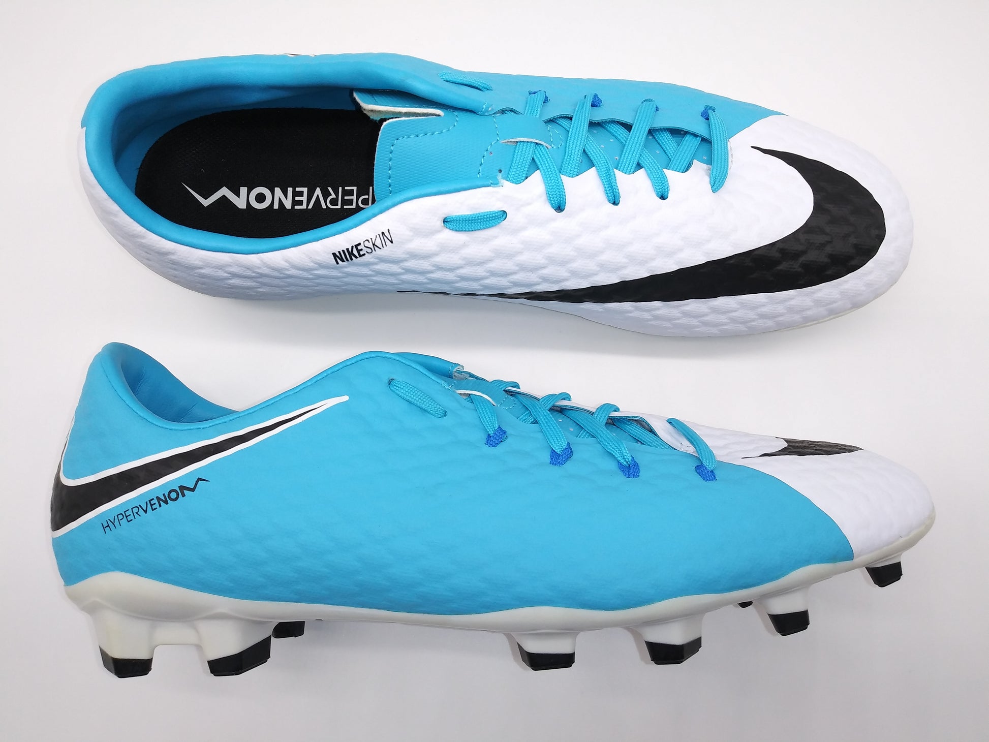 mozaïek Regenboog Variant Nike Hypervenom Phelon lll FG White Blue – Villegas Footwear