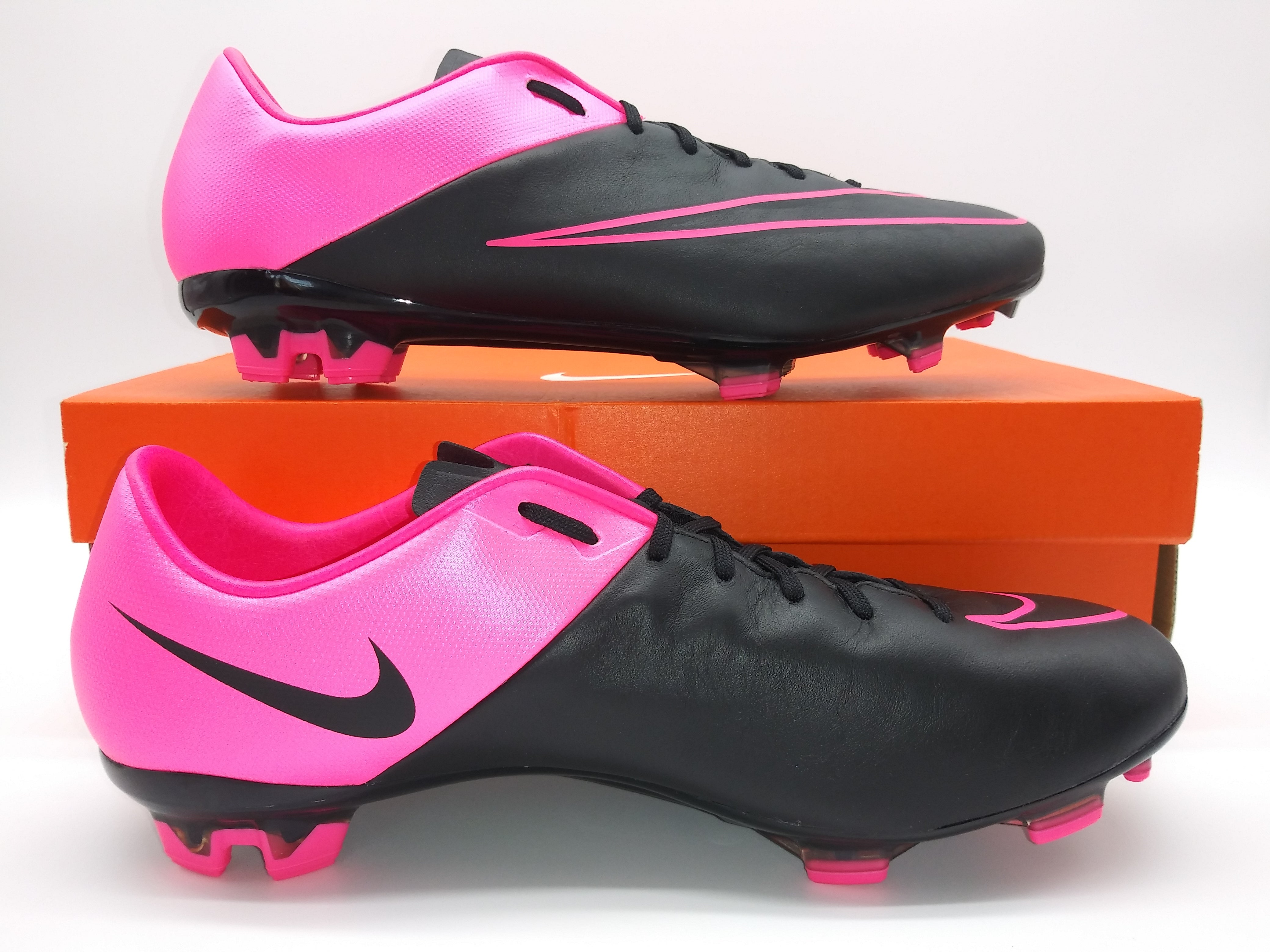 Nike Mercurial Veloce II Leather FG Black Pink Villegas Footwear