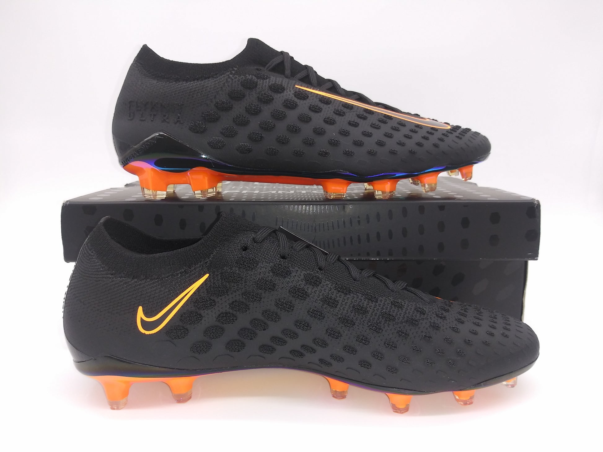 Nike black and orange cleats Clearance