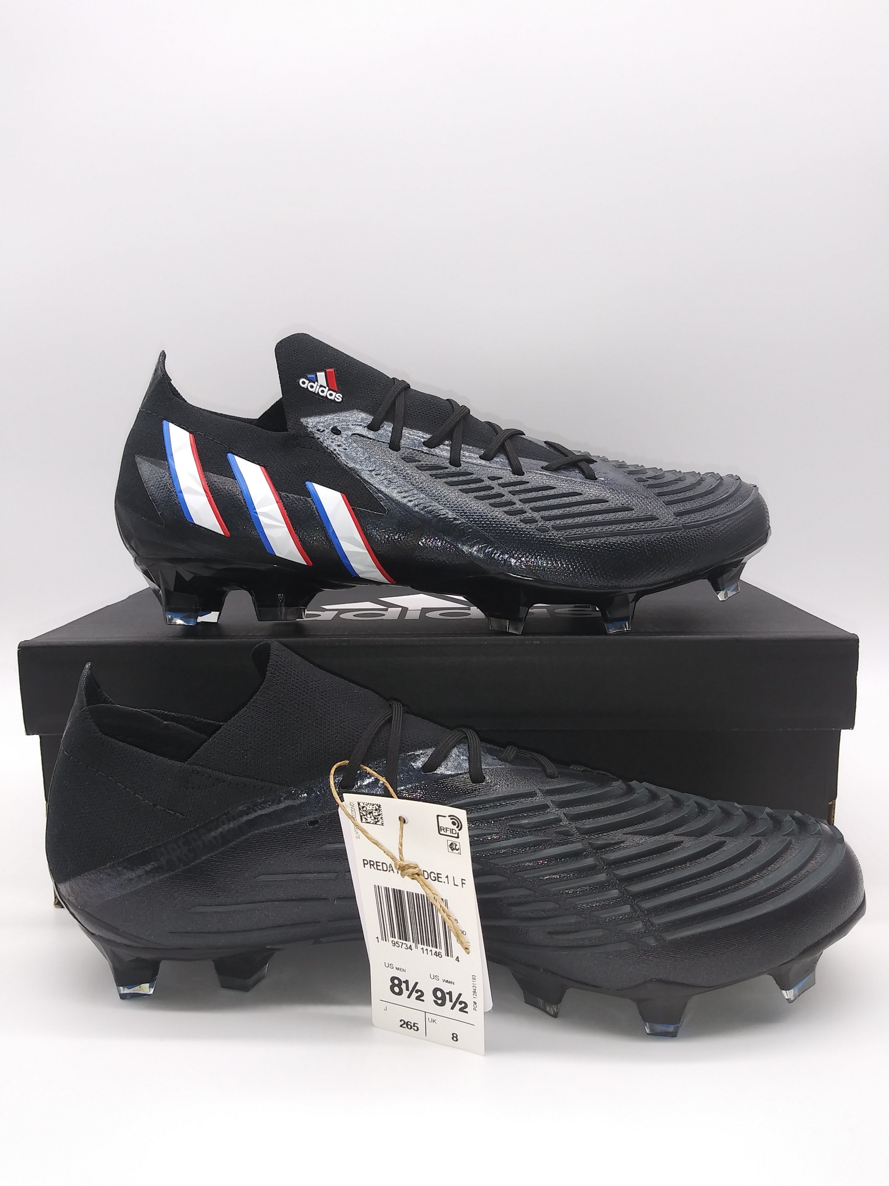 Adidas Predator Edge.1 L FG Black White – Villegas Footwear