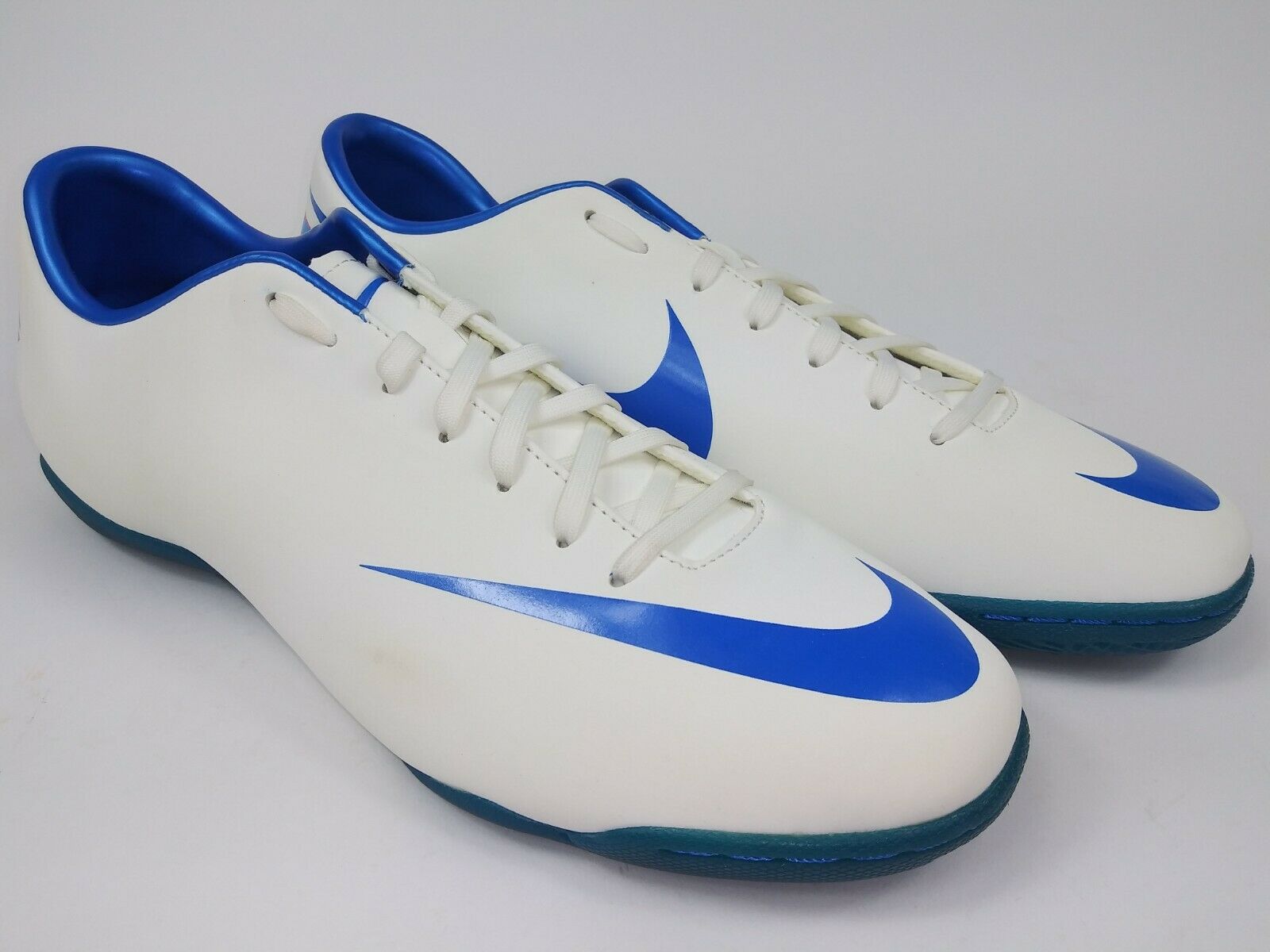 dormitar En todo el mundo ácido Nike Mercurial Victory lll IC White Blue Indoor Shoes – Villegas Footwear