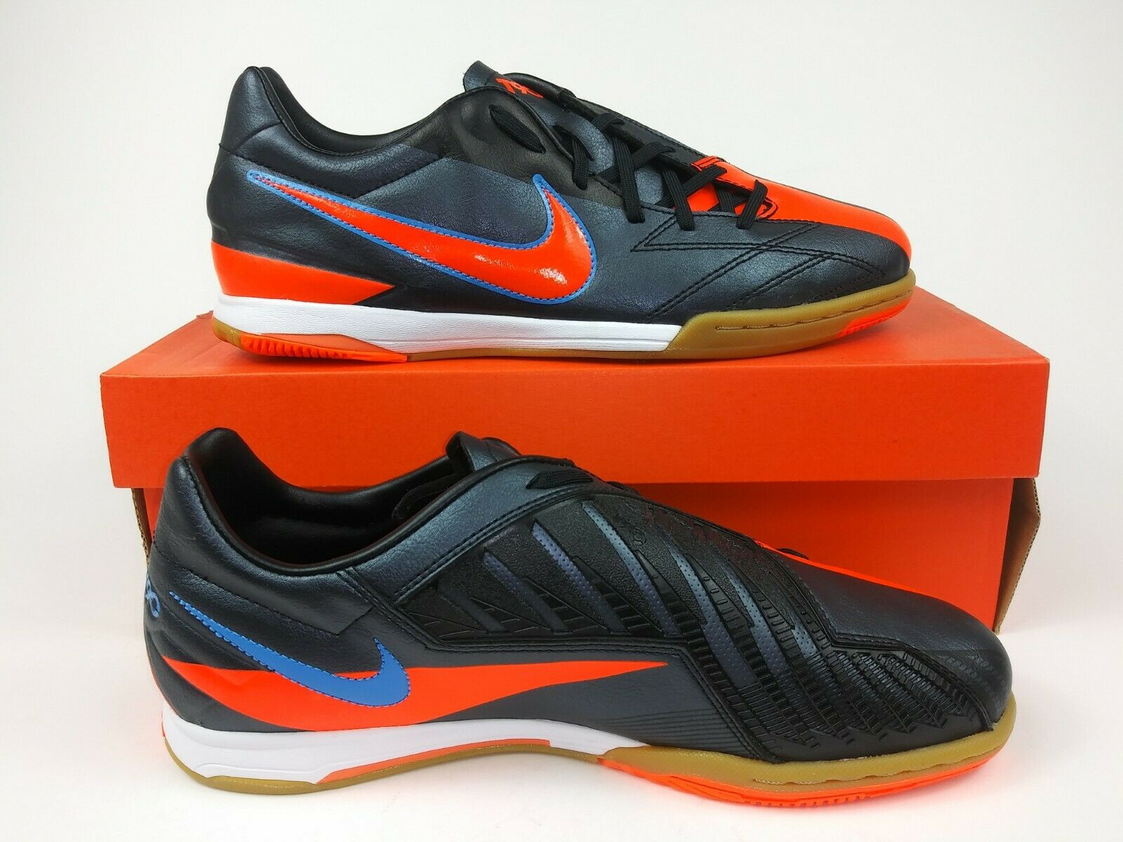 Nike T90 Shoot IV IC Indoor Orange Black – Villegas Footwear