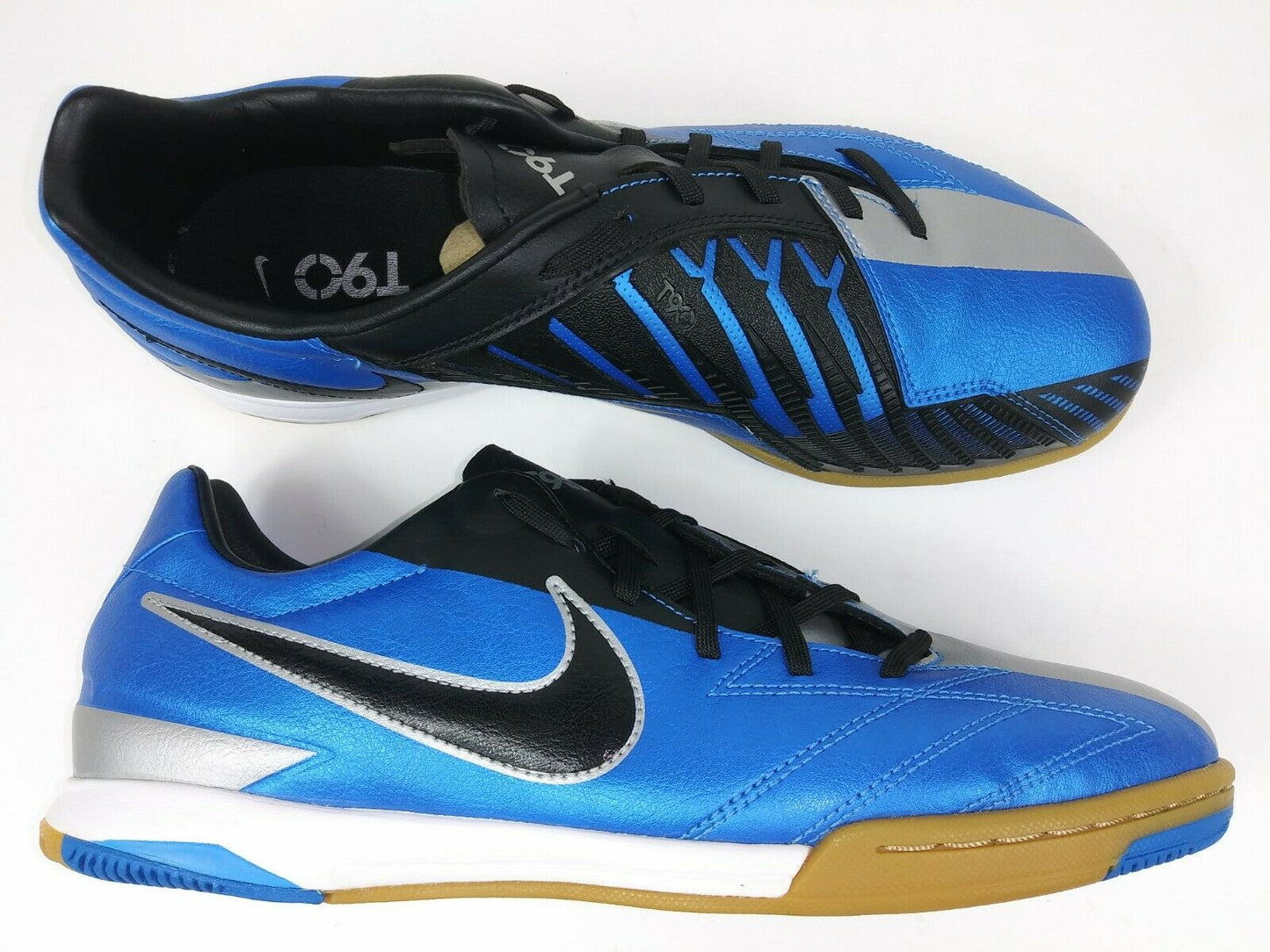 Nike T90 Shoot IV IC Indoor Shoes Blue Grey
