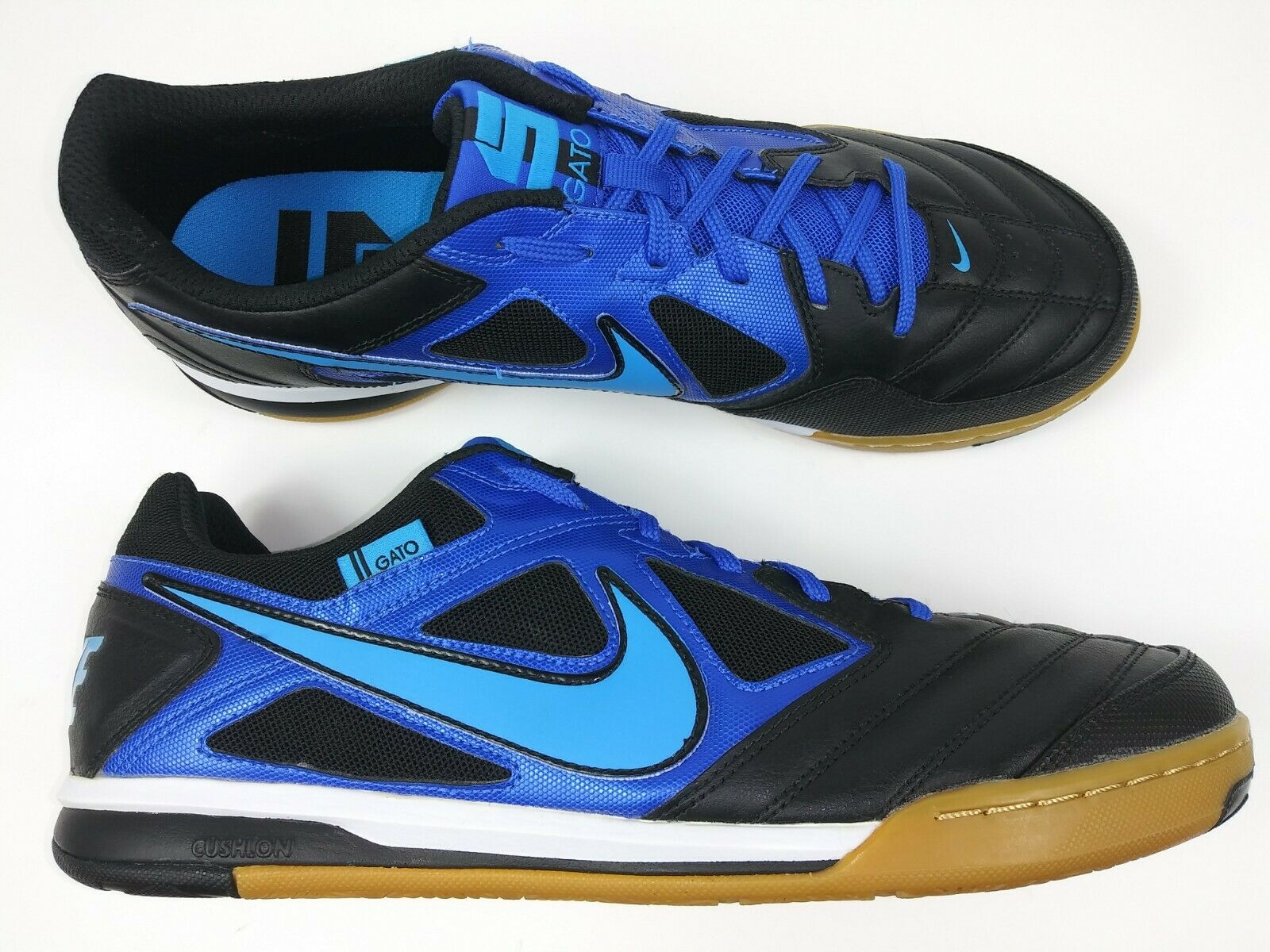 Nike5 Gato Indoor Shoes Black Blue –
