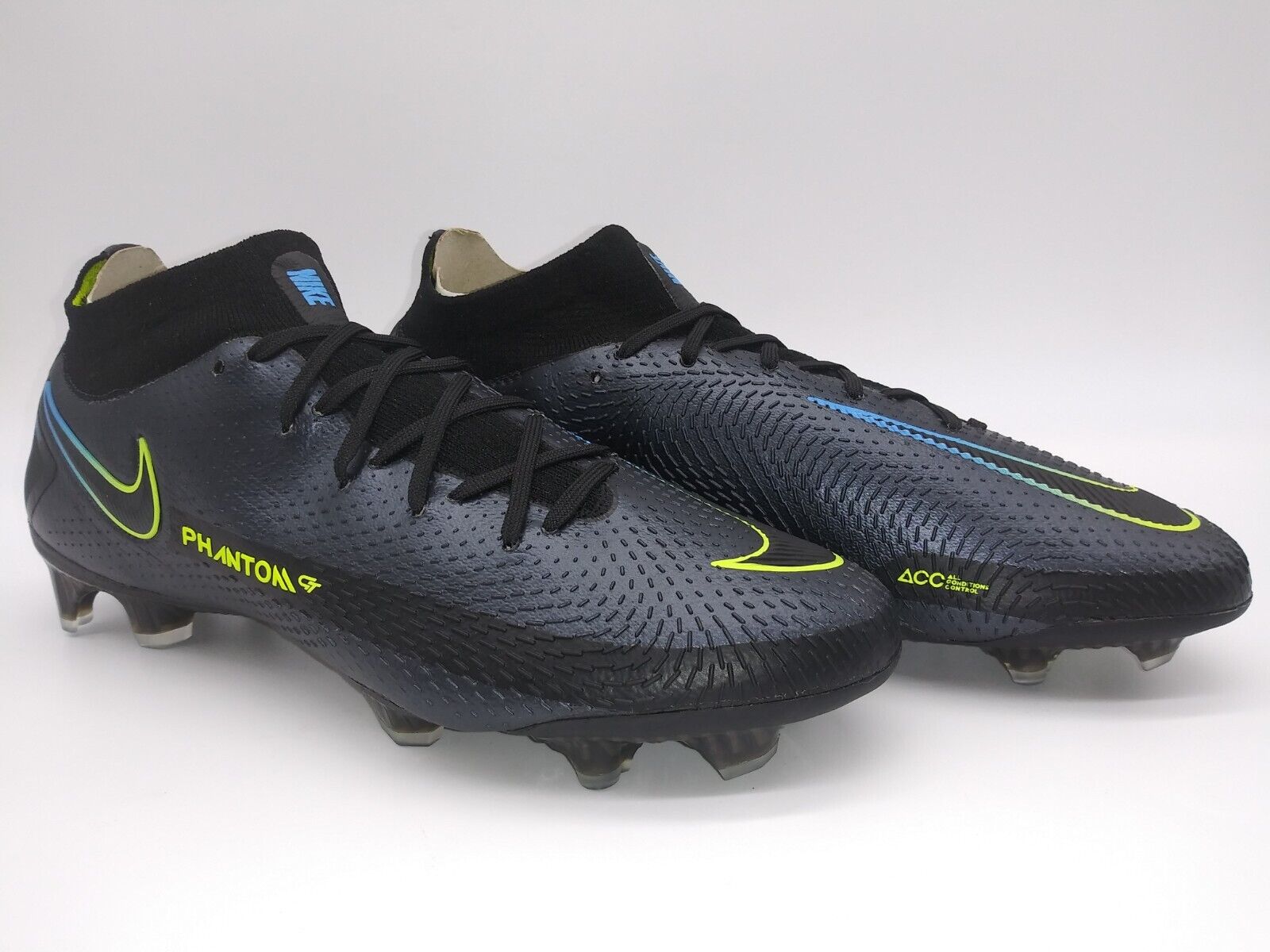 NIKE Men's Phantom GT Elite DF FG 'Black hotsell Cyber' Soccer Cleats Size 8 NEW