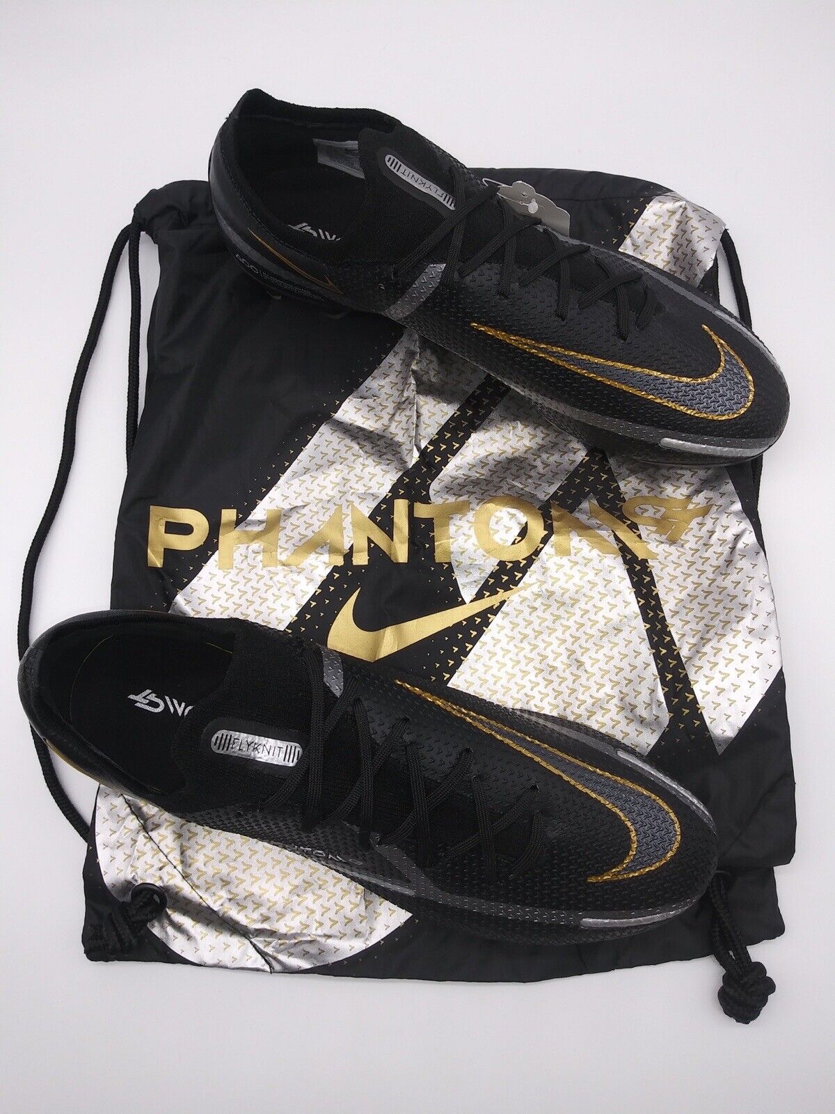 Nike Phantom GT2 Elite FG Black Metallic Gold